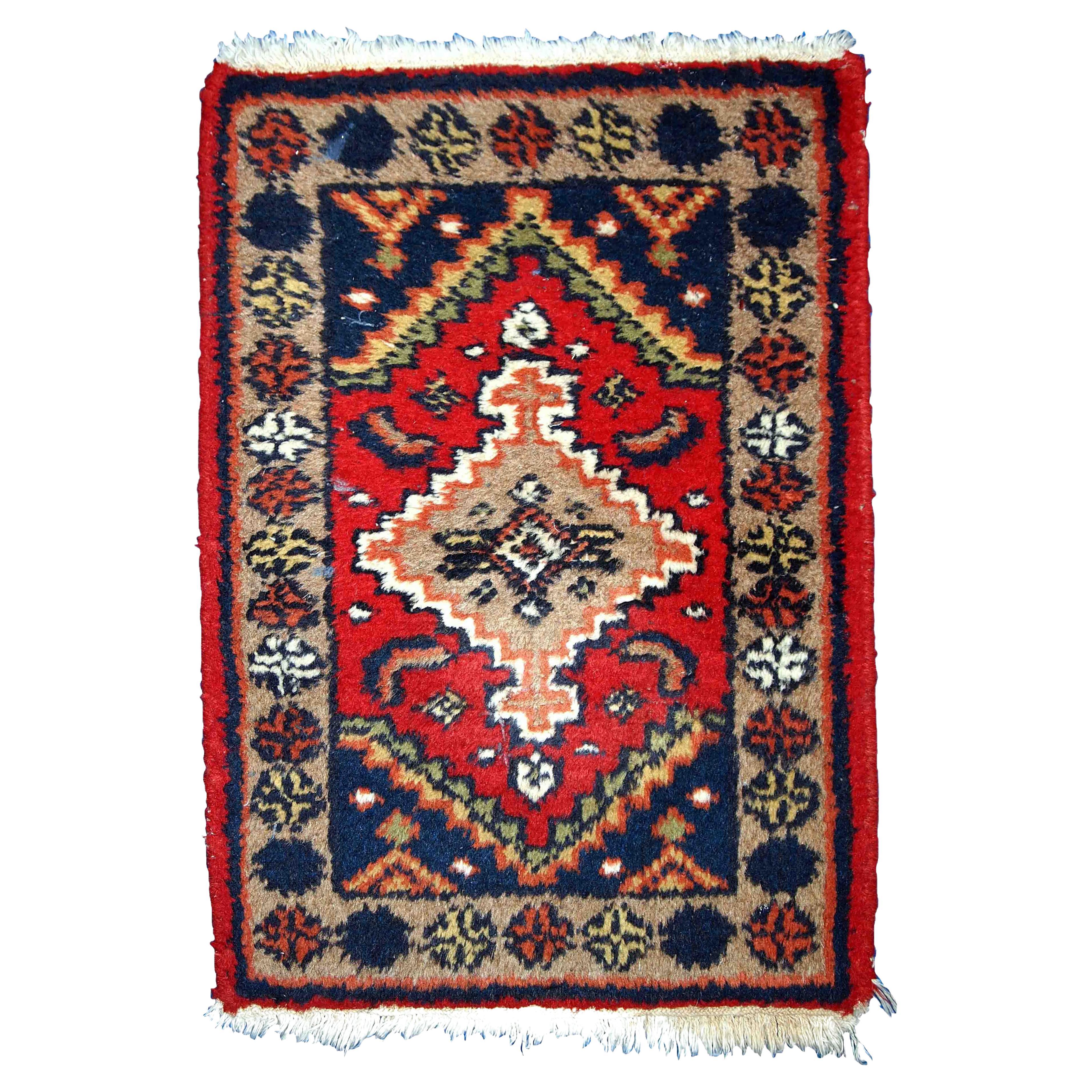 Handgefertigter Vintage-Teppich im Hamadan-Stil, 1970er Jahre, 1C755