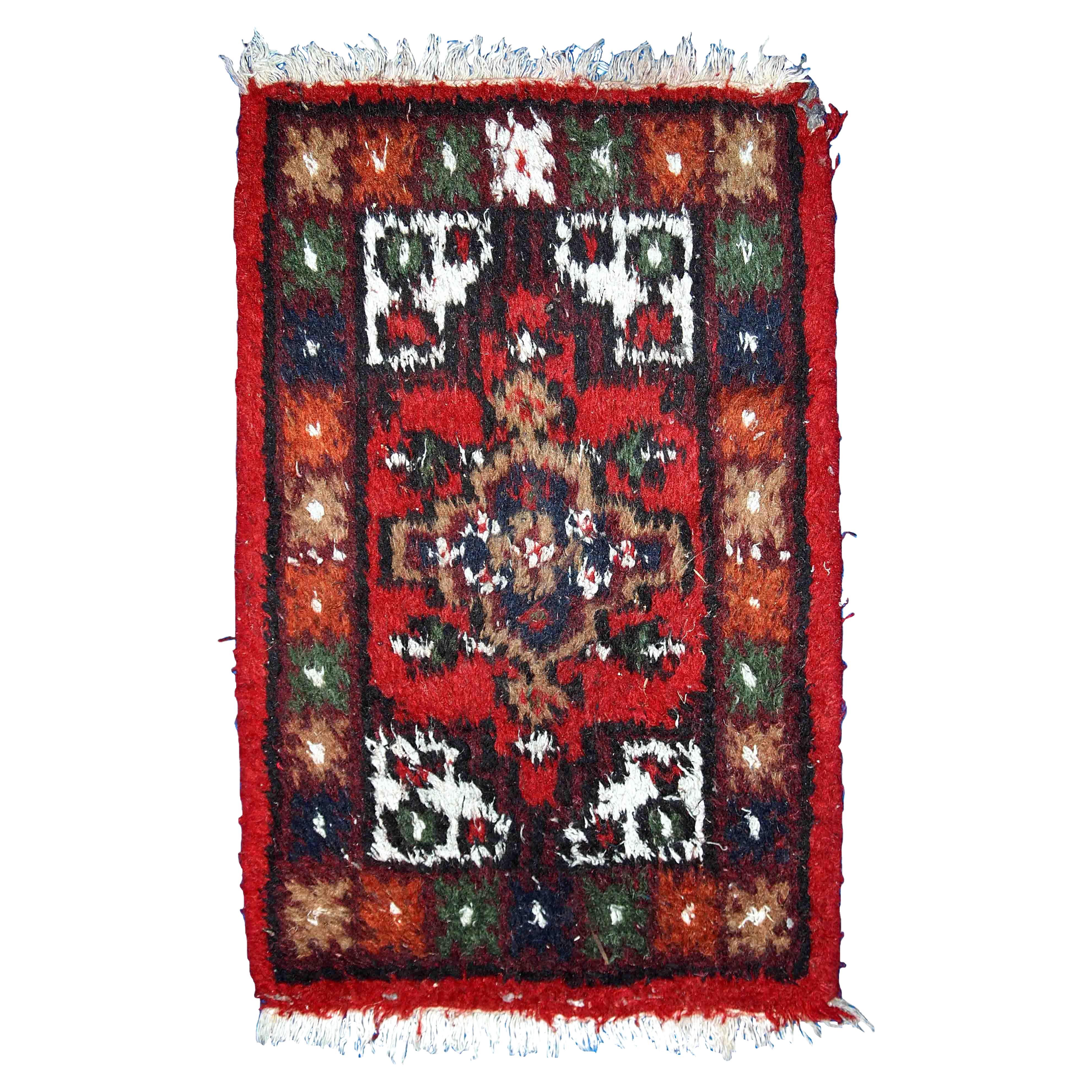 Handgefertigter Vintage-Teppich im Hamadan-Stil, 1970er Jahre, 1C760 im Angebot