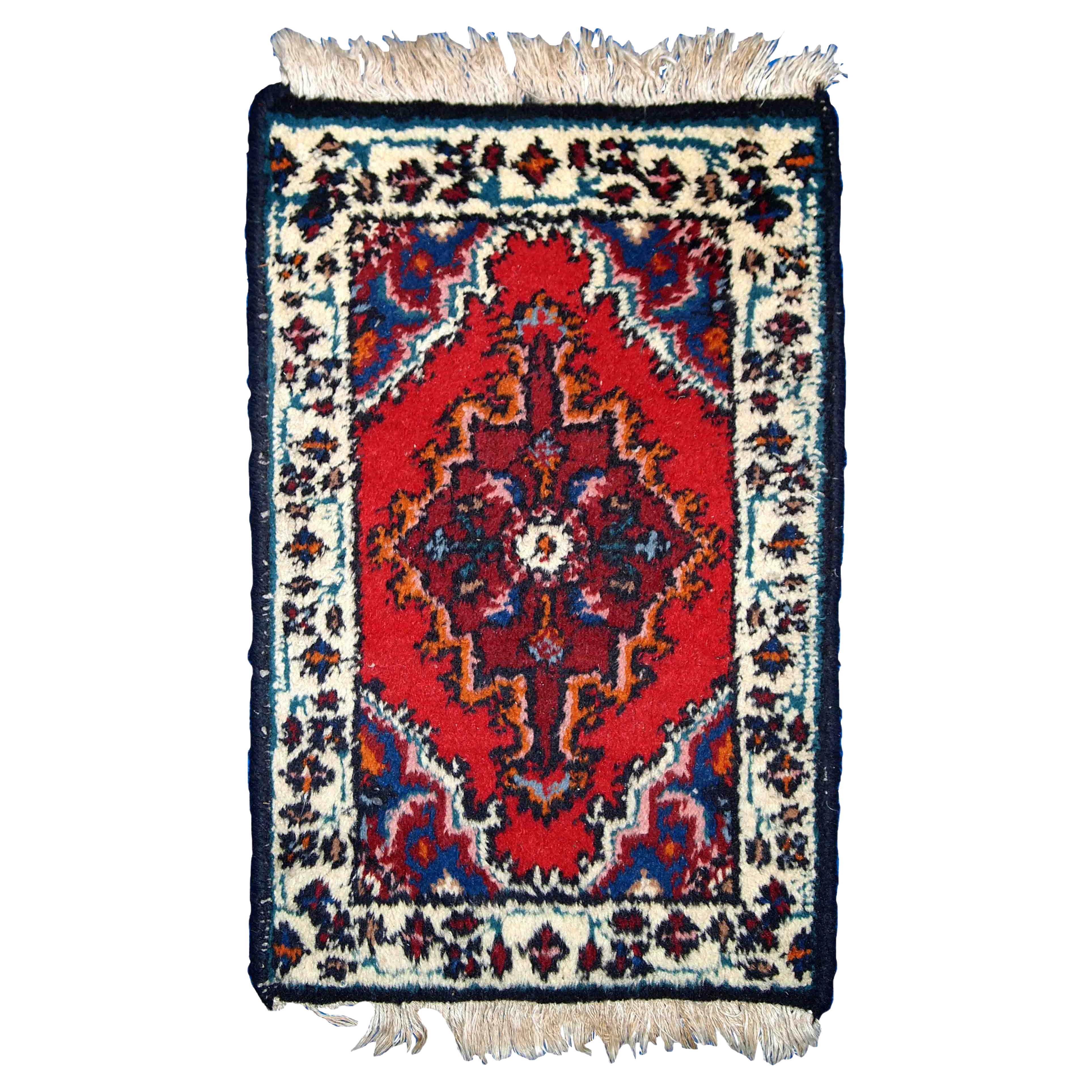 Handgefertigter Vintage-Teppich im Hamadan-Stil, 1970er Jahre, 1C761 im Angebot