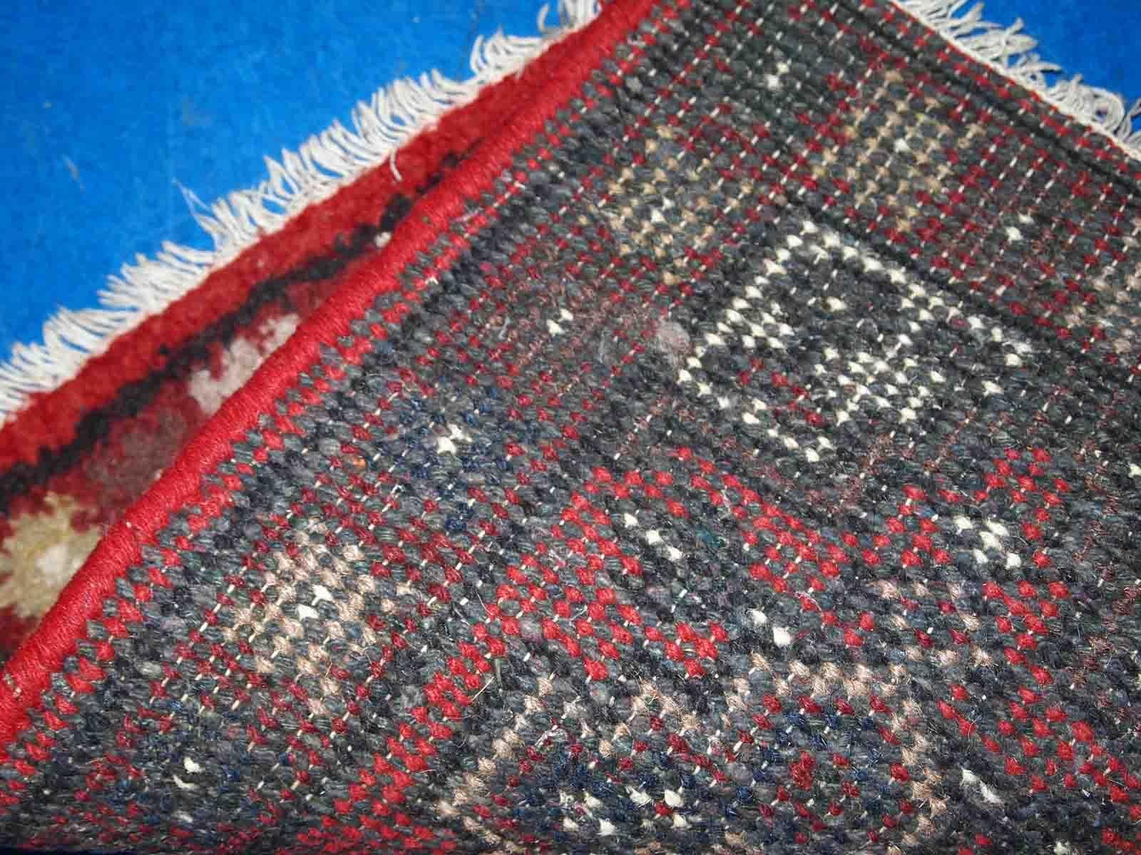 Handgefertigter Vintage-Teppich im Hamadan-Stil, 1970er Jahre, 1C762 (Wolle) im Angebot