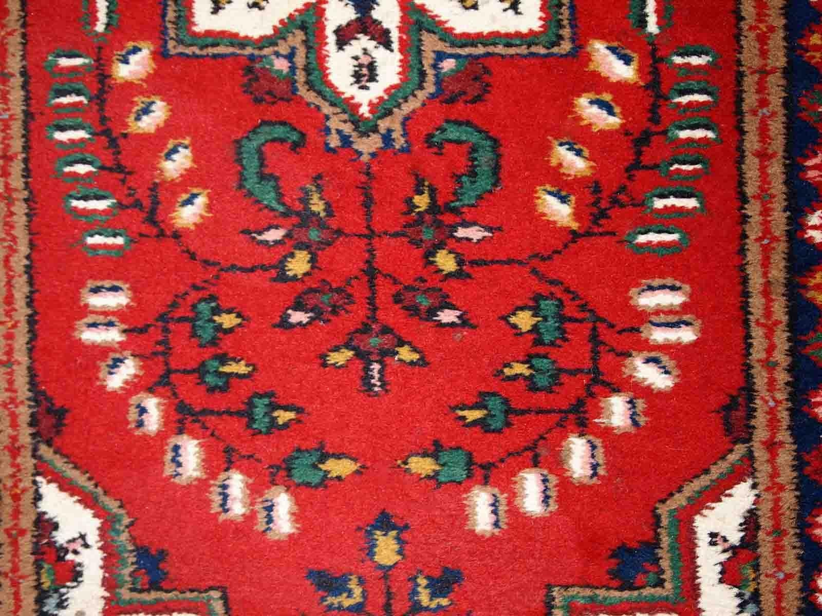 Late 20th Century Handmade Vintage Hamadan Style Rug, 1970s, 1C779 For Sale