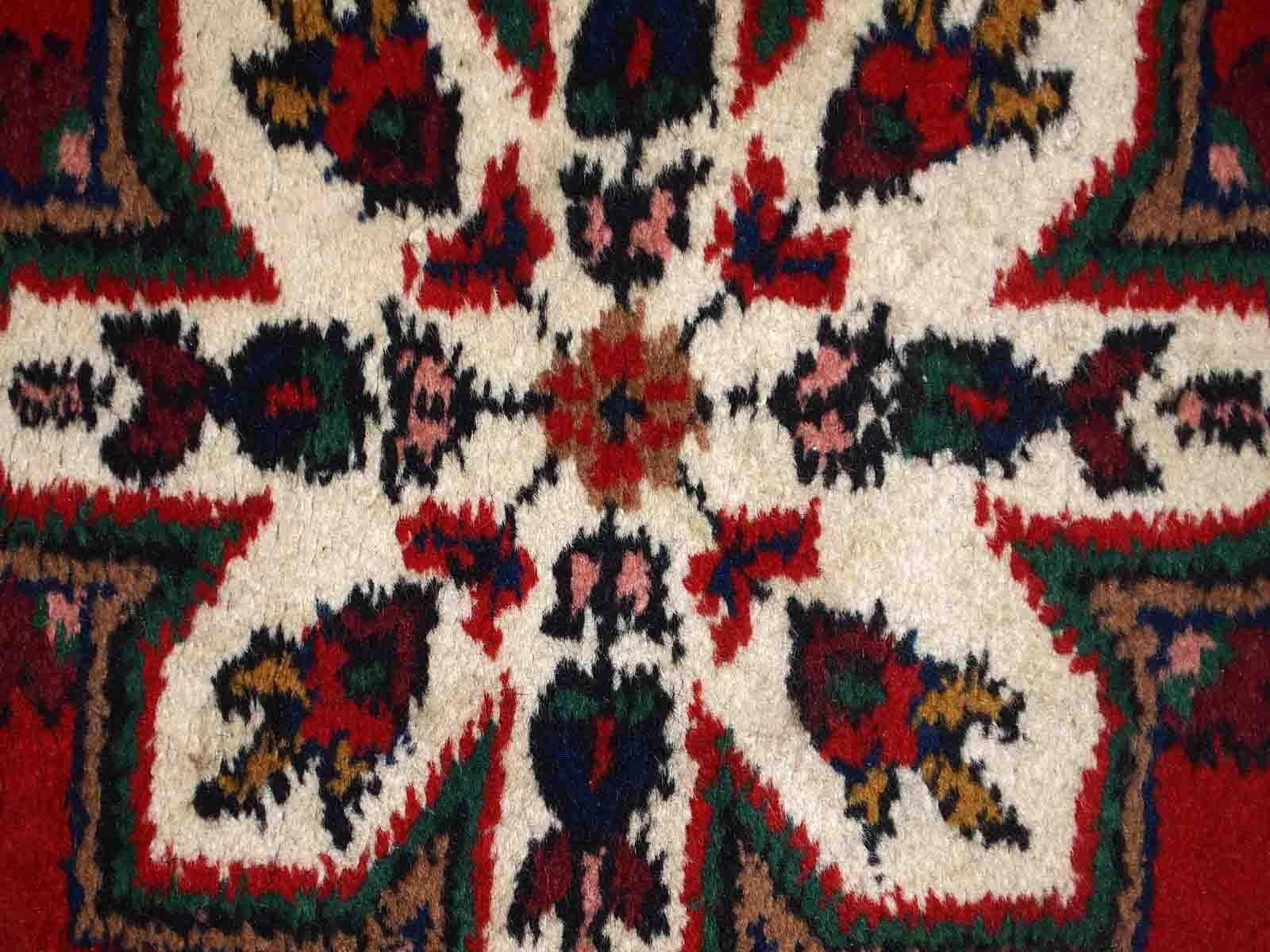 Wool Handmade Vintage Hamadan Style Rug, 1970s, 1C779 For Sale