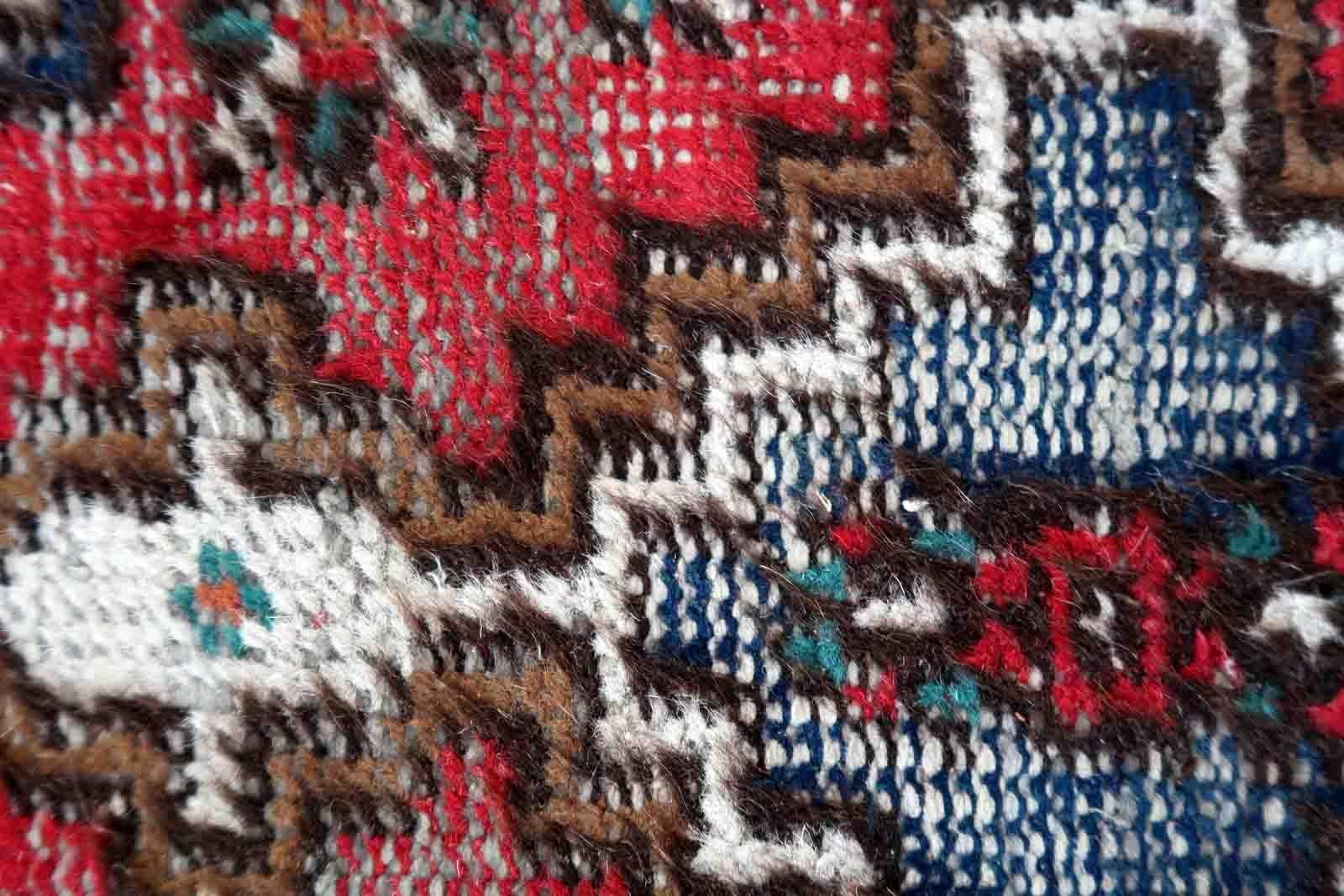 Late 20th Century Handmade Vintage Hamadan Style Rug, 1970s, 1C841 For Sale