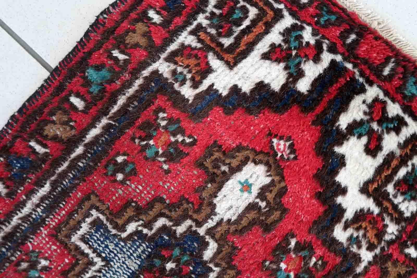 Handmade Vintage Hamadan Style Rug, 1970s, 1C841 For Sale 1