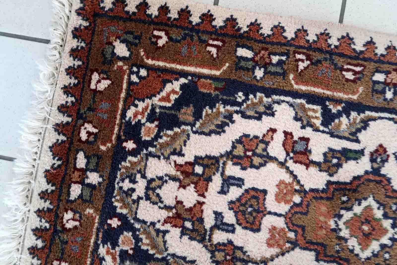 Tappeto vintage fatto a mano in stile Hamadan, anni '70, 1C851 In condizioni buone a Bordeaux, FR