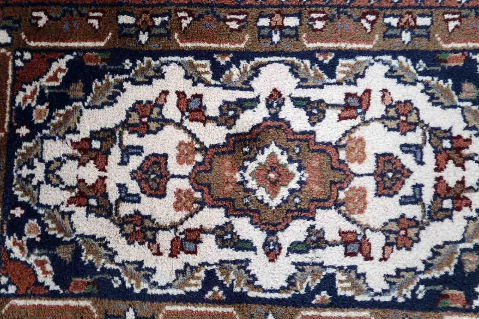 Lana Tappeto vintage fatto a mano in stile Hamadan, anni '70, 1C851