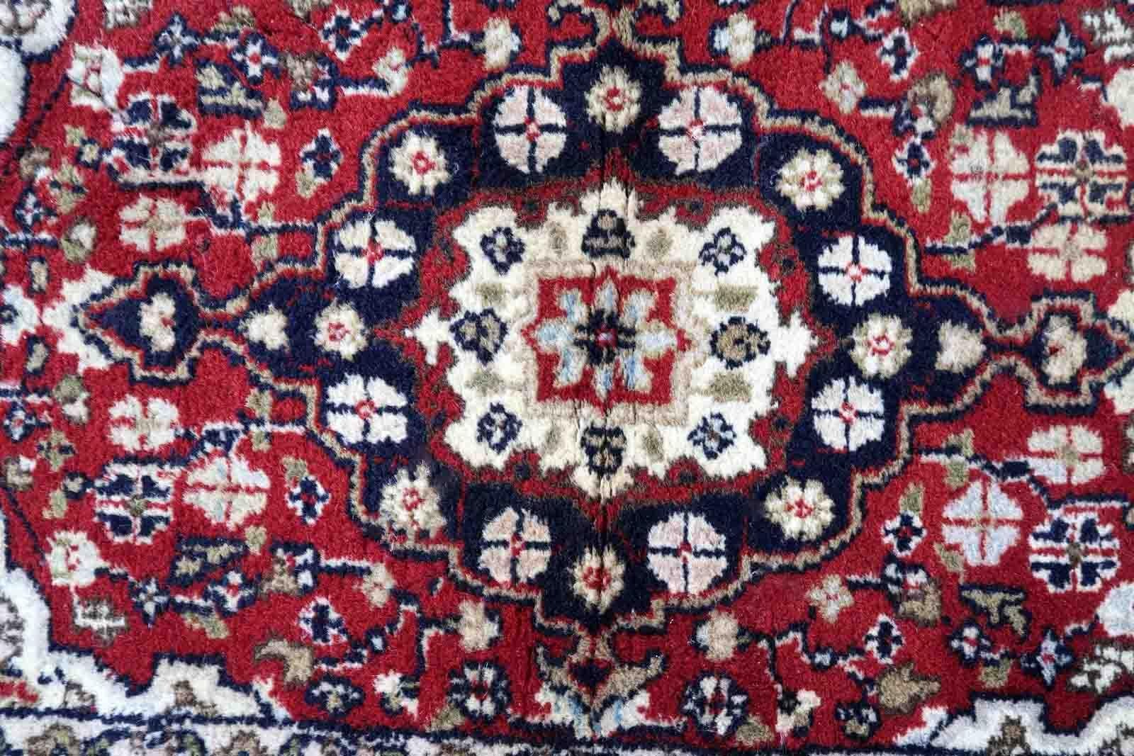 Lana Tappeto vintage fatto a mano in stile Hamadan, anni '70, 1C874 in vendita