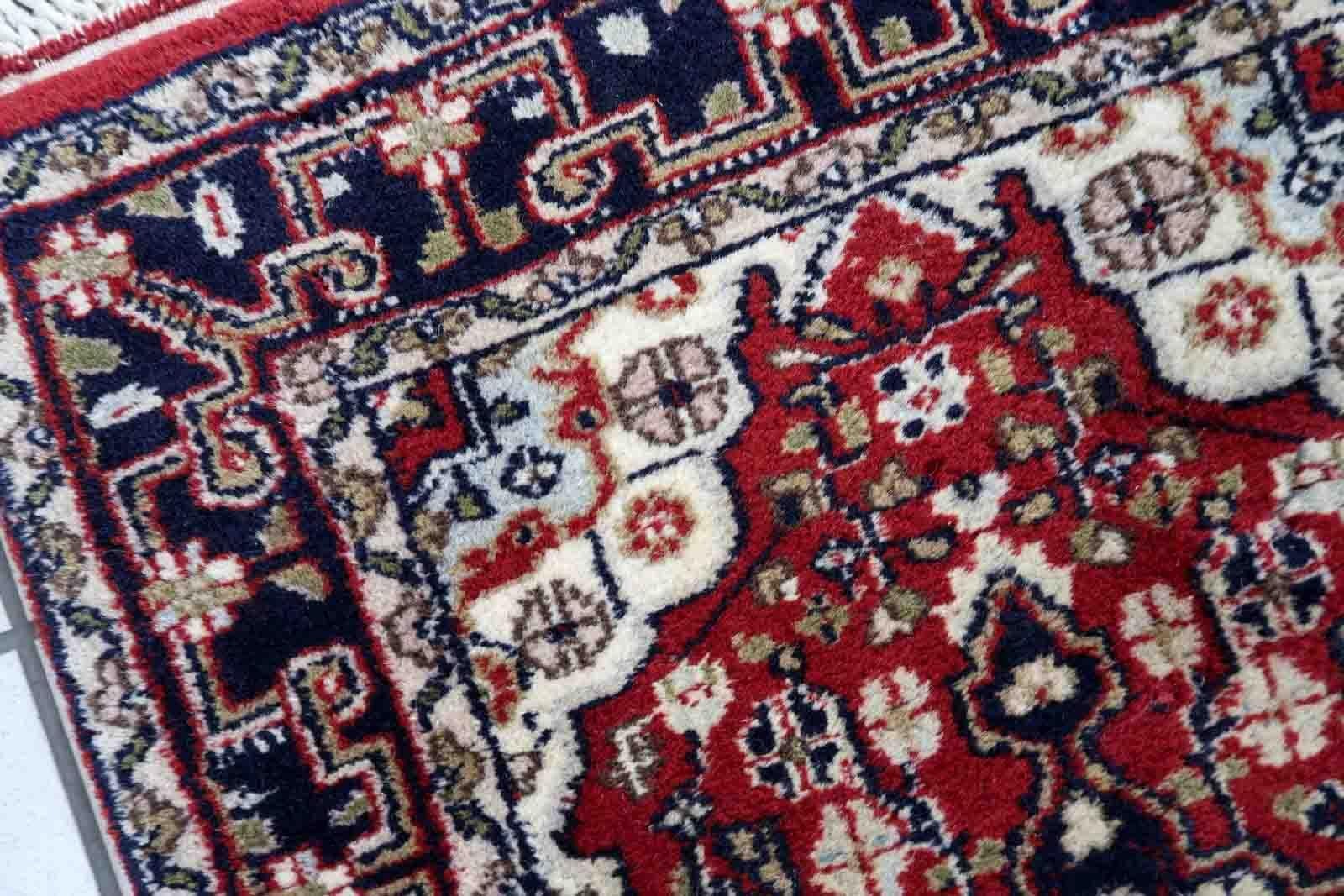 Handgefertigter Vintage-Teppich im Hamadan-Stil, 1970er Jahre, 1C874 im Angebot 1