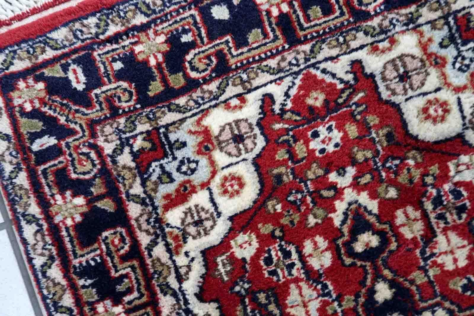 Tappeto vintage fatto a mano in stile Hamadan, anni '70, 1C874 in vendita 1