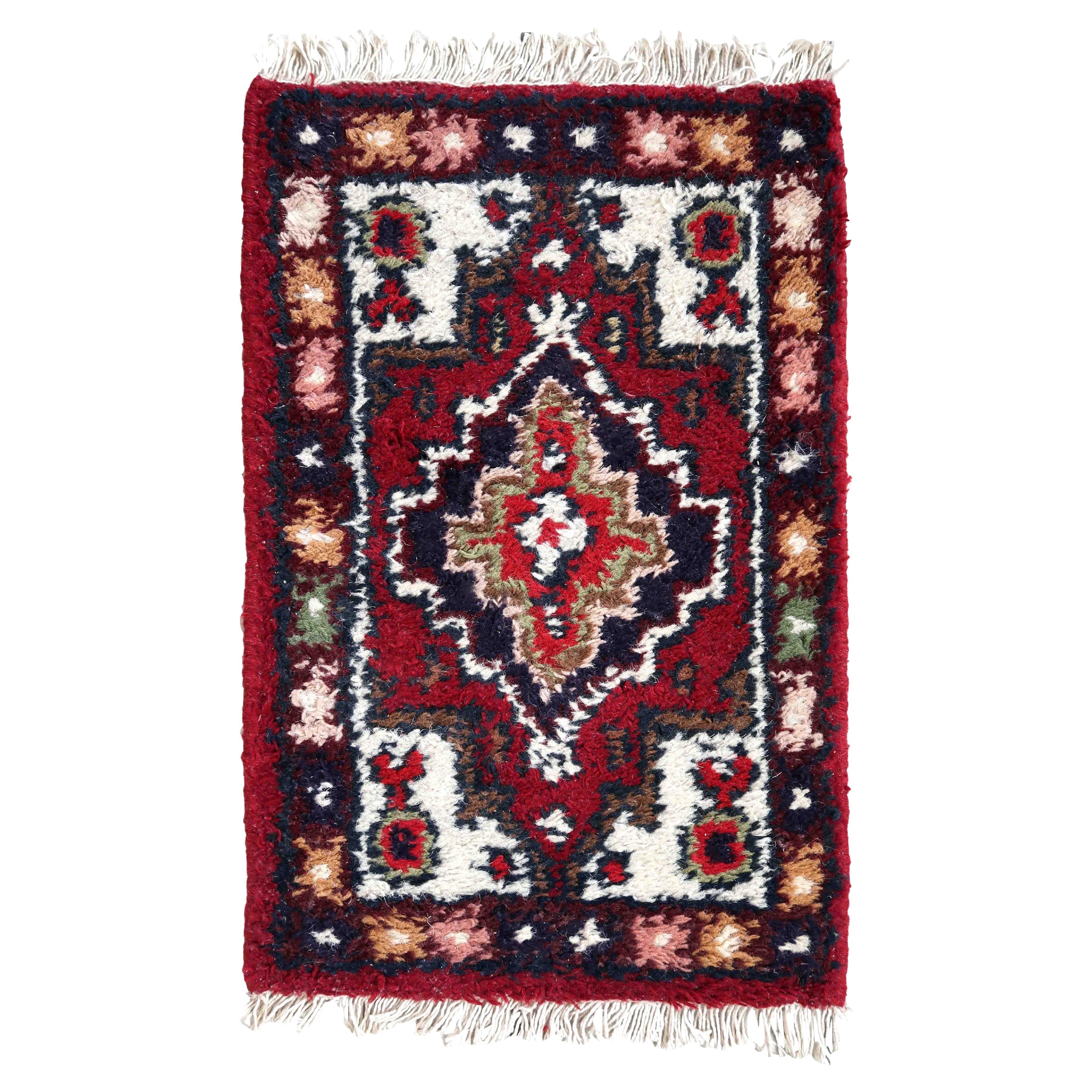 Handgefertigter Vintage-Teppich im Hamadan-Stil, 1970er Jahre, 1C875 im Angebot