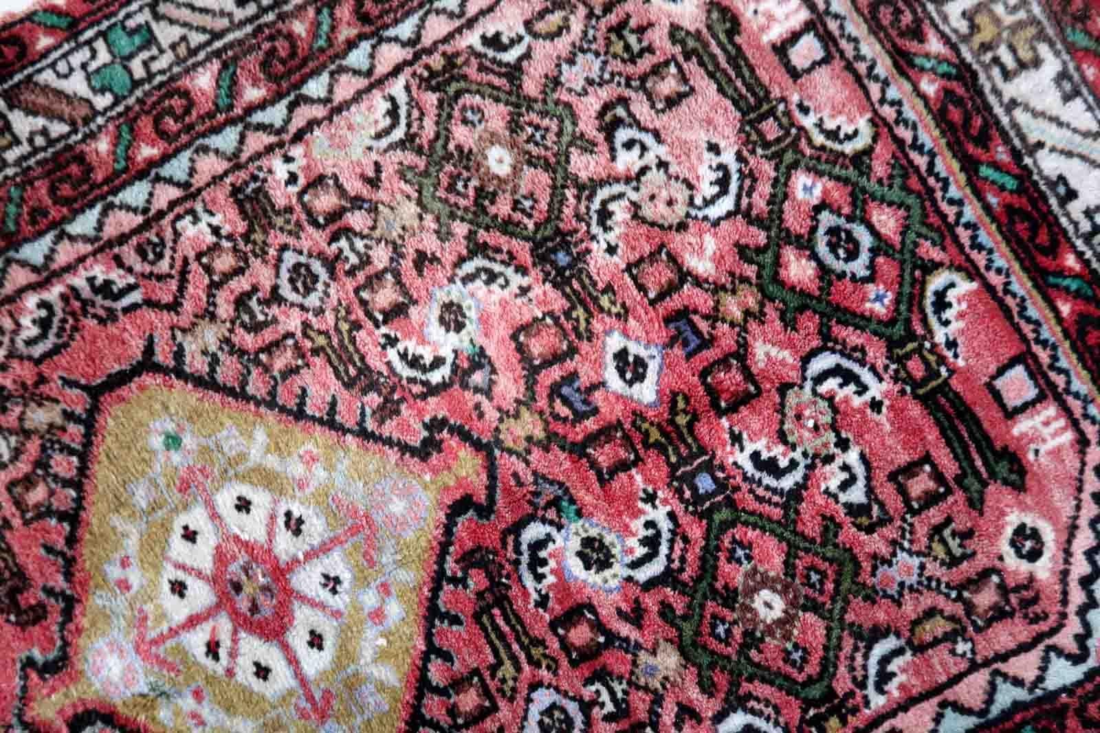 Handgefertigter Vintage-Teppich im Hamadan-Stil, 1970er Jahre, 1C917 im Angebot 3