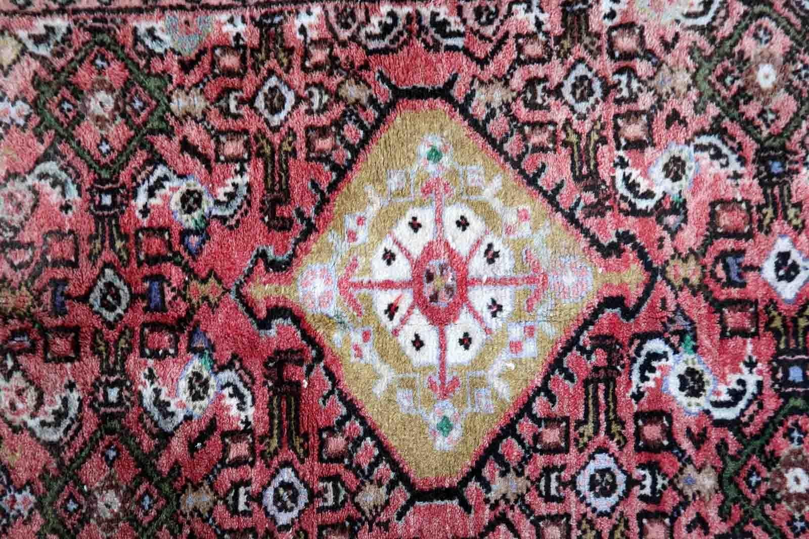 Handmade Vintage Hamadan Style Rug, 1970s, 1C917 For Sale 2
