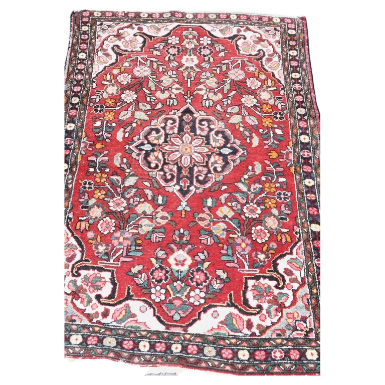 Handmade Vintage Hamadan Style Rug 1960s, 1G97 For Sale at 1stDibs