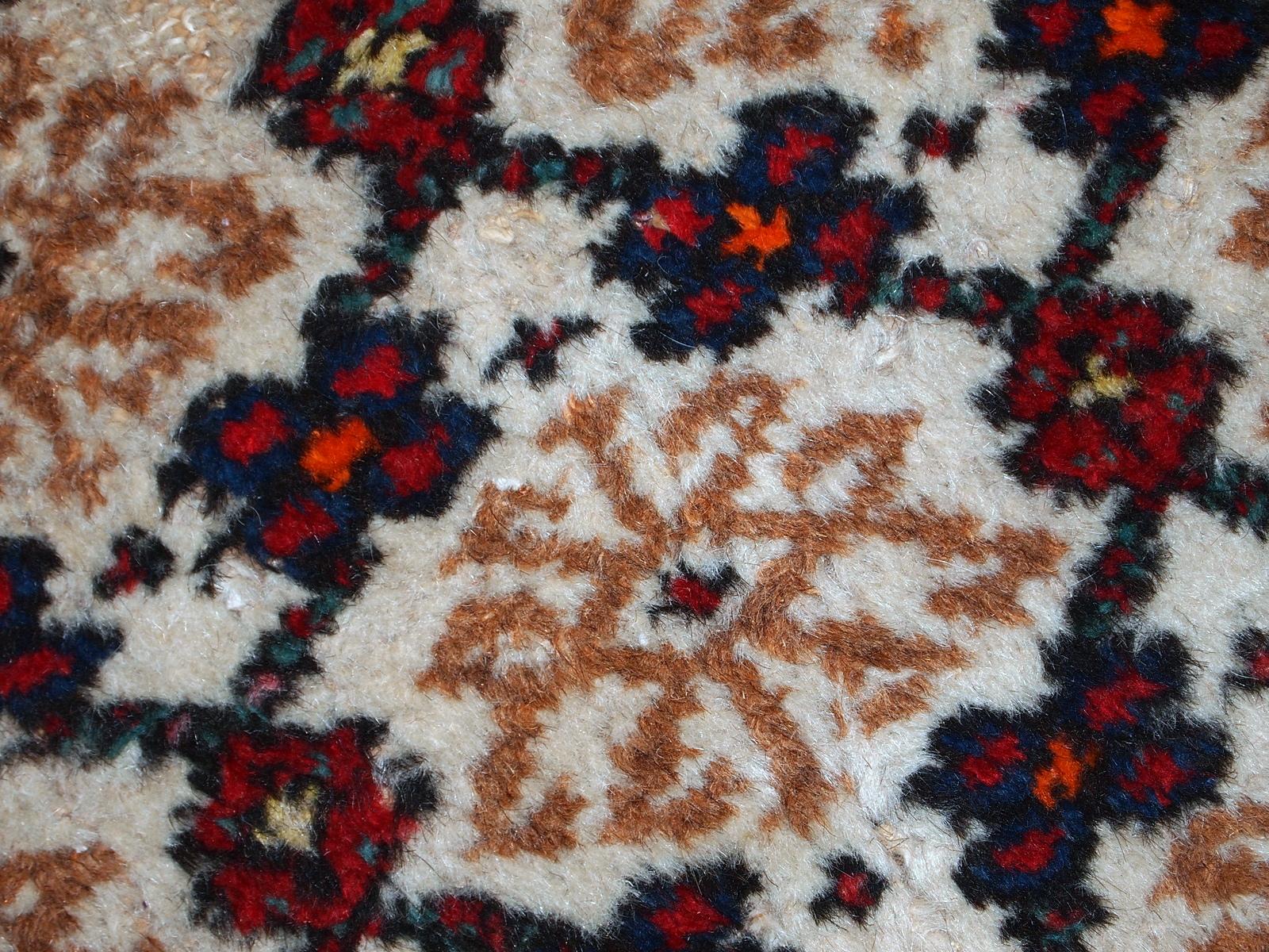 Wool Handmade Vintage Hamadan Style Runner, 1960s, 1C378 For Sale
