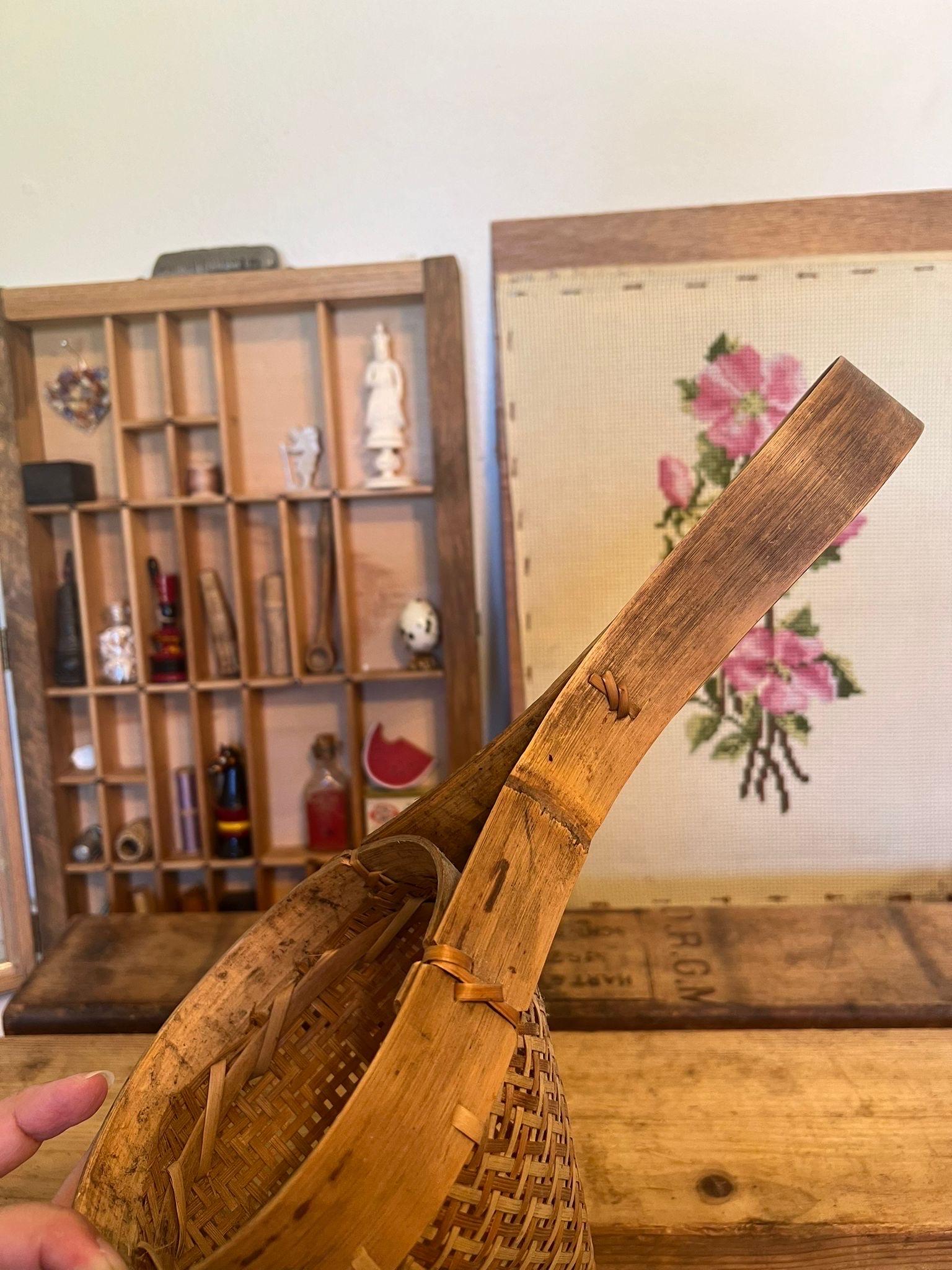 Panier suspendu vintage fait à la main Décoration de la maison en vente 1