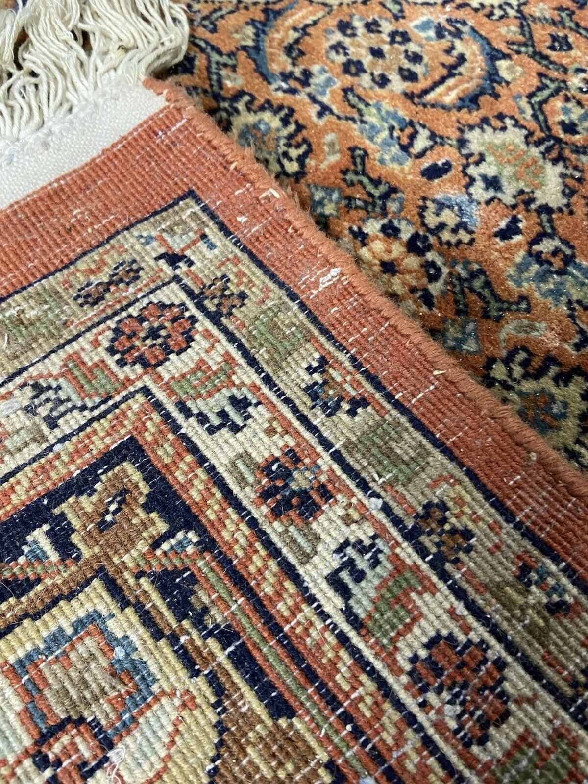 Handgefertigter indischer Bidjar-Teppich im Vintage-Stil 5,4' x 8,5', 1960er Jahre - 1S06 im Zustand „Gut“ im Angebot in Bordeaux, FR