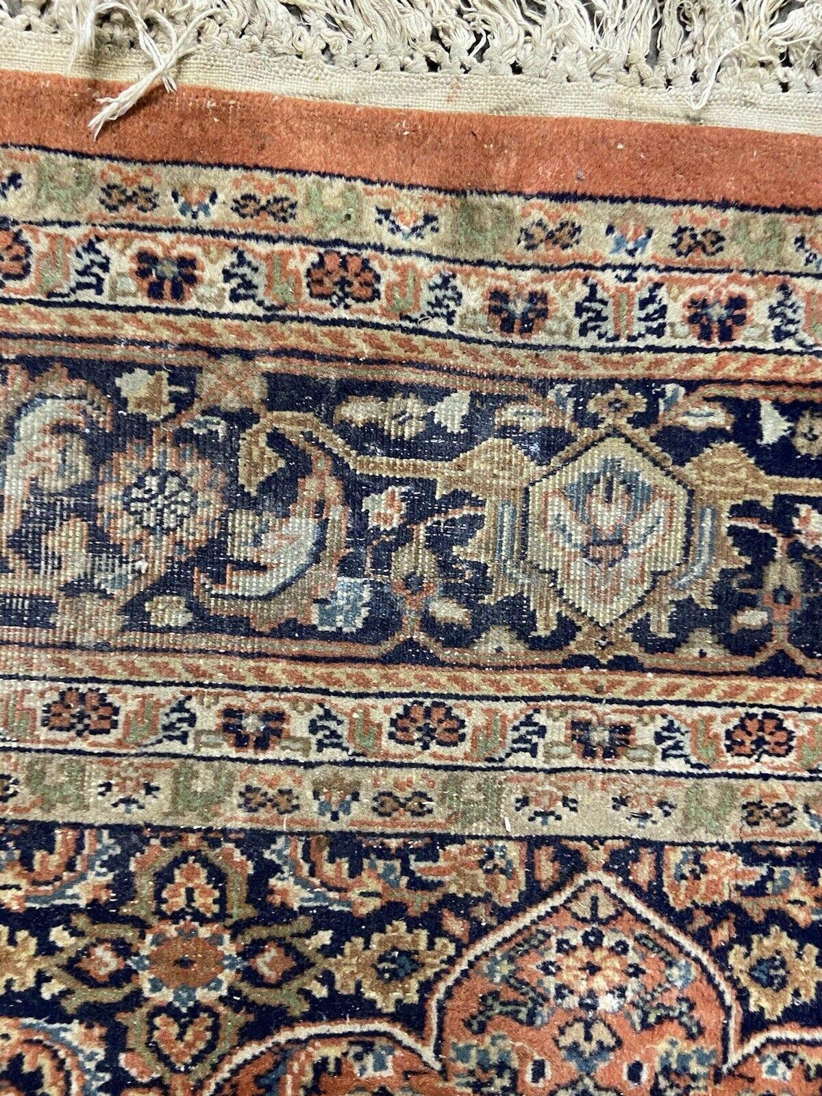 Handgefertigter indischer Bidjar-Teppich im Vintage-Stil 5,4' x 8,5', 1960er Jahre - 1S06 im Angebot 1