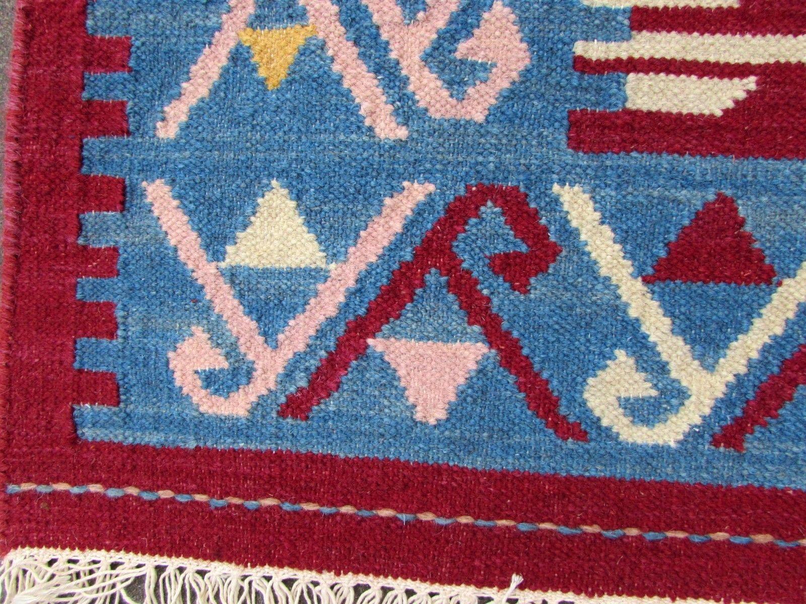 Handmade Vintage Indian Dhurri Kilim, 1970s, 1Q0203 5