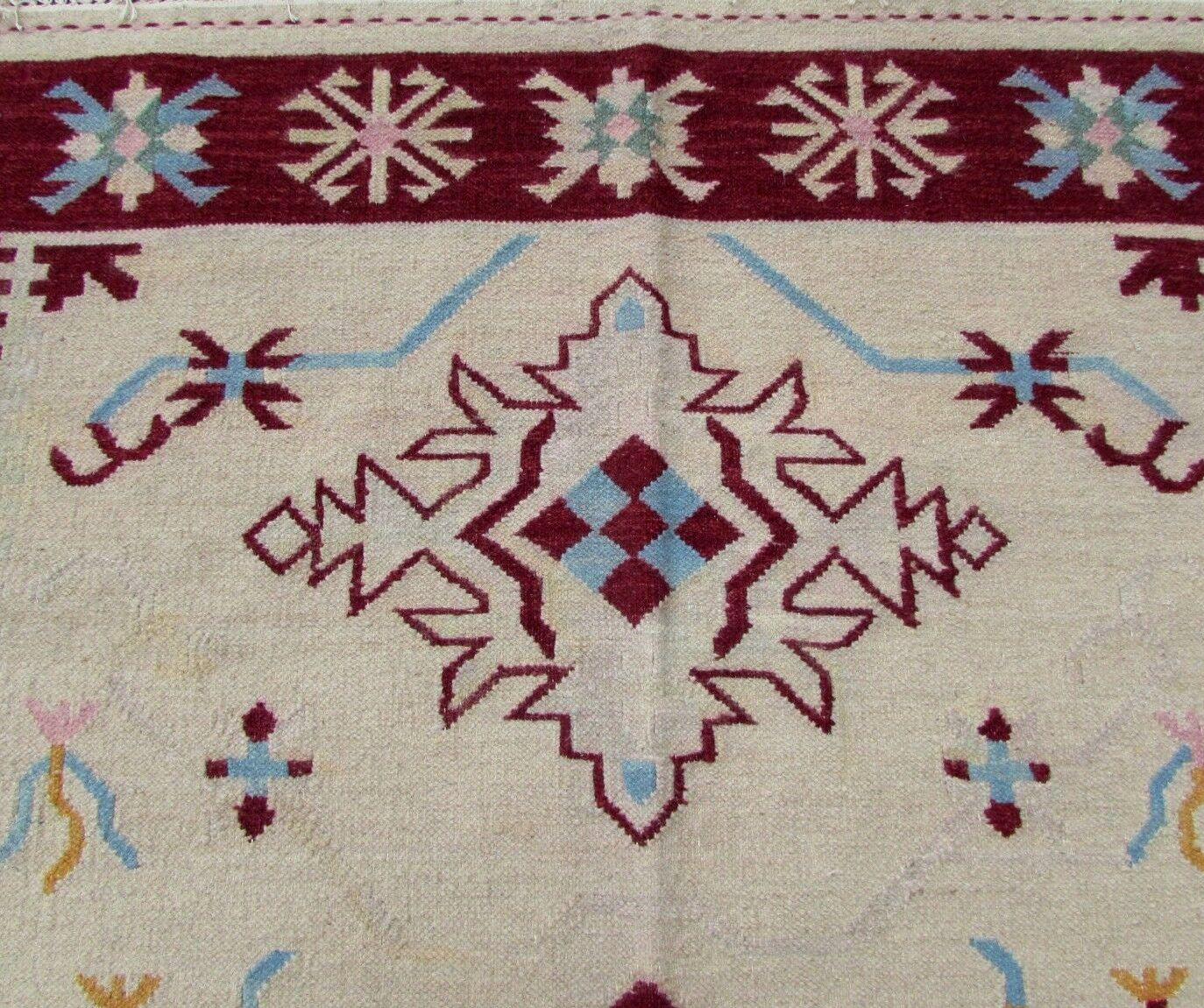 Handmade Vintage Indian Dhurri Kilim, 1970s, 1Q0206 6
