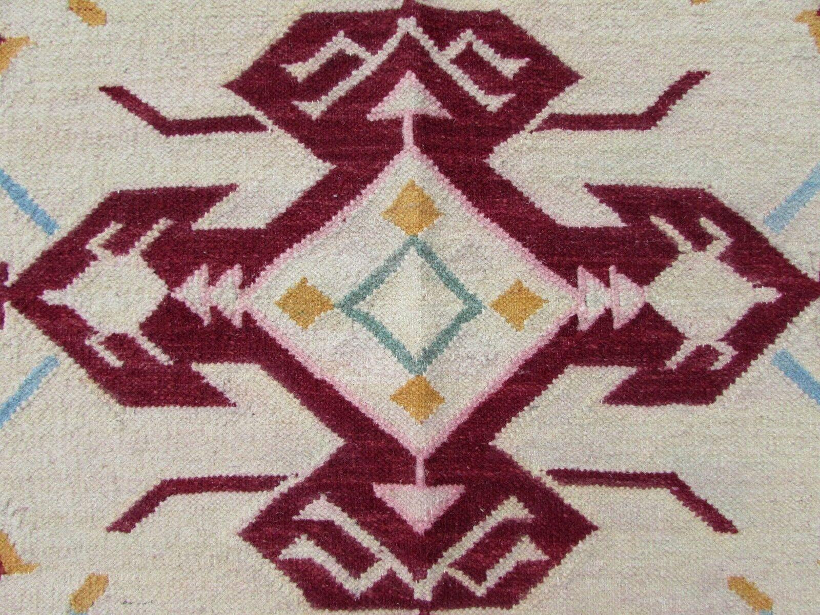 Handmade Vintage Indian Dhurri Kilim, 1970s, 1Q0206 2