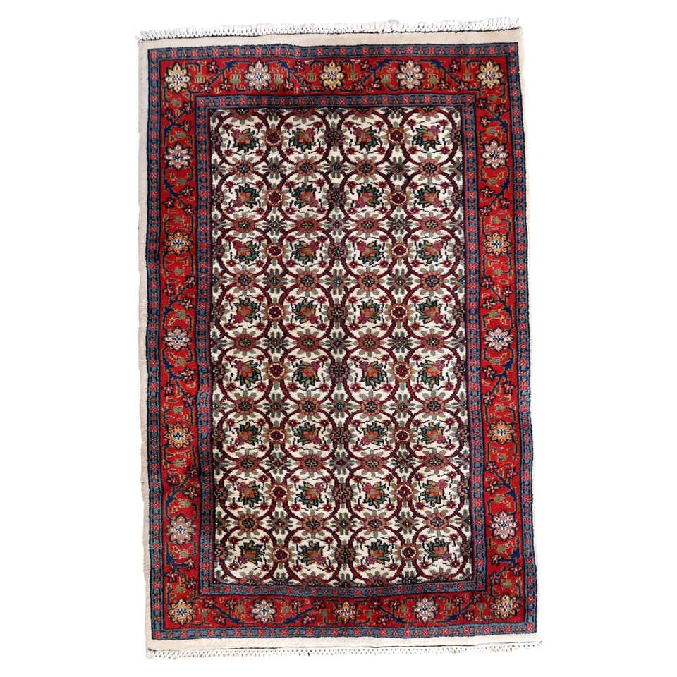Vintage Persian Mahal Rug, Persian Palace Size Rug with Victorian Style ...