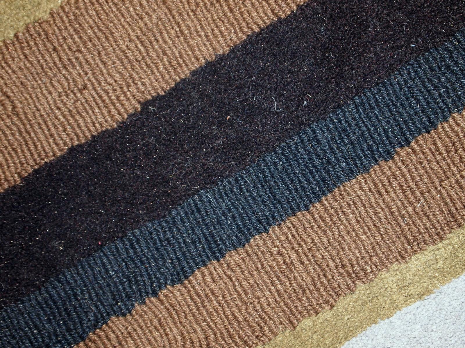 Handmade vintage Indian Modern rug, 1980s - 1C551 For Sale 3