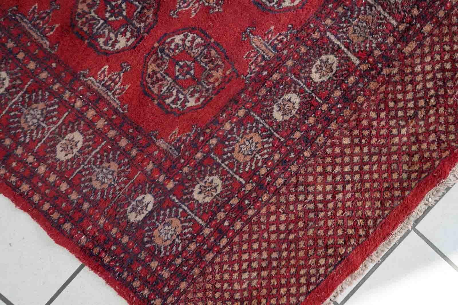 Handmade Vintage Indian Seraband Rug, 1950s, 1C1033 For Sale 3