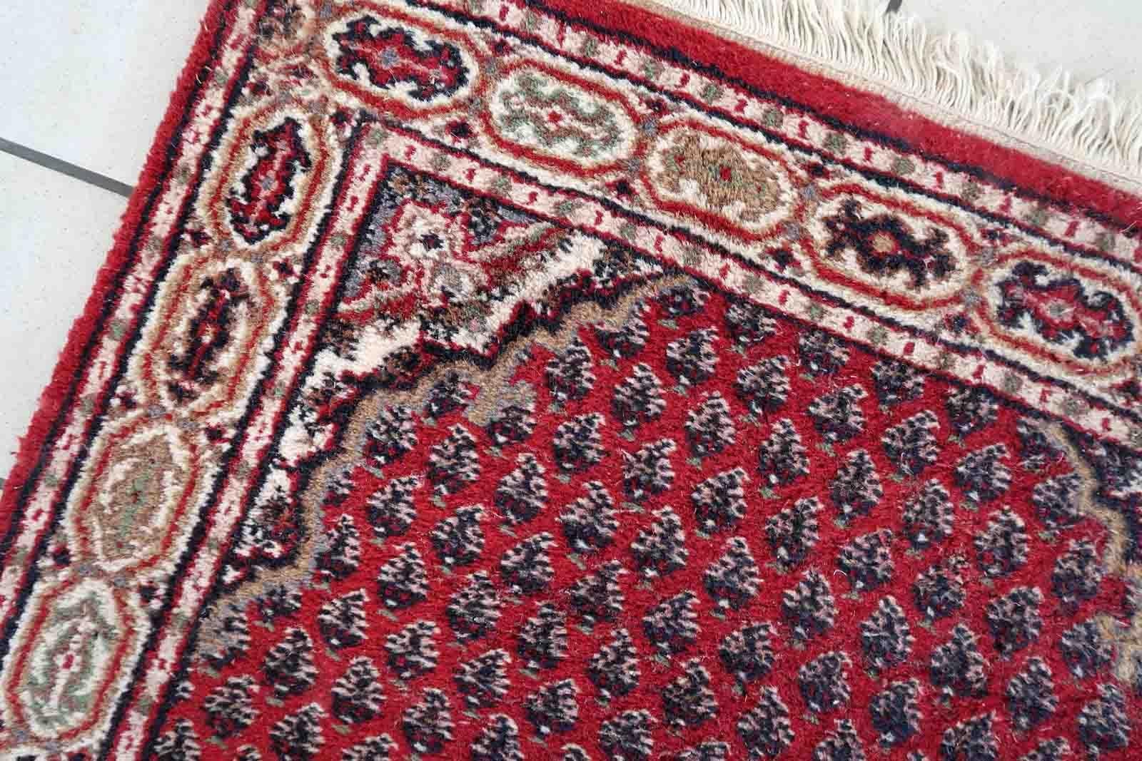 Handgefertigter indischer Seraband-Teppich, 1970er Jahre, 1C1032 im Angebot 3