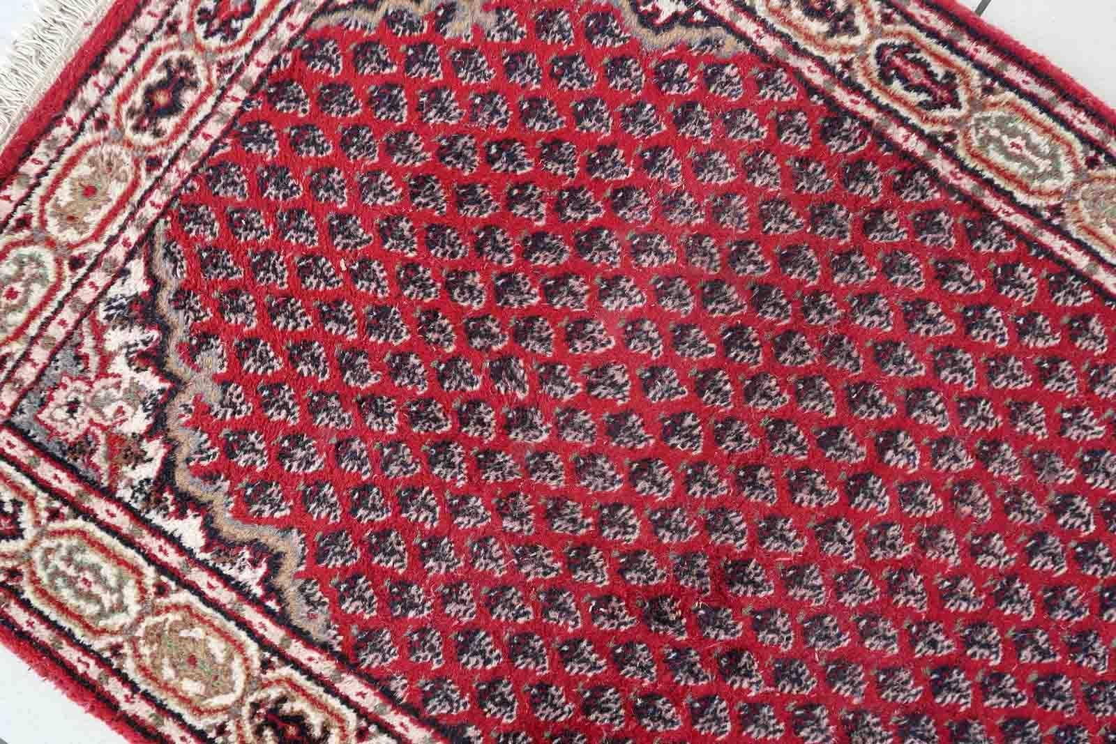 Handgefertigter indischer Seraband-Teppich, 1970er Jahre, 1C1032 (Ende des 20. Jahrhunderts) im Angebot