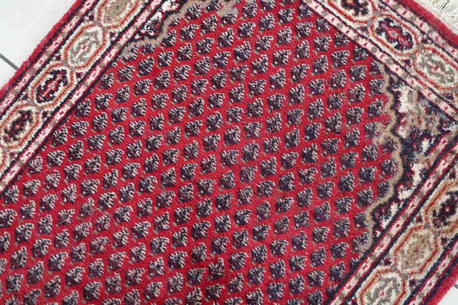 Handgefertigter indischer Seraband-Teppich, 1970er Jahre, 1C1032 im Angebot 1