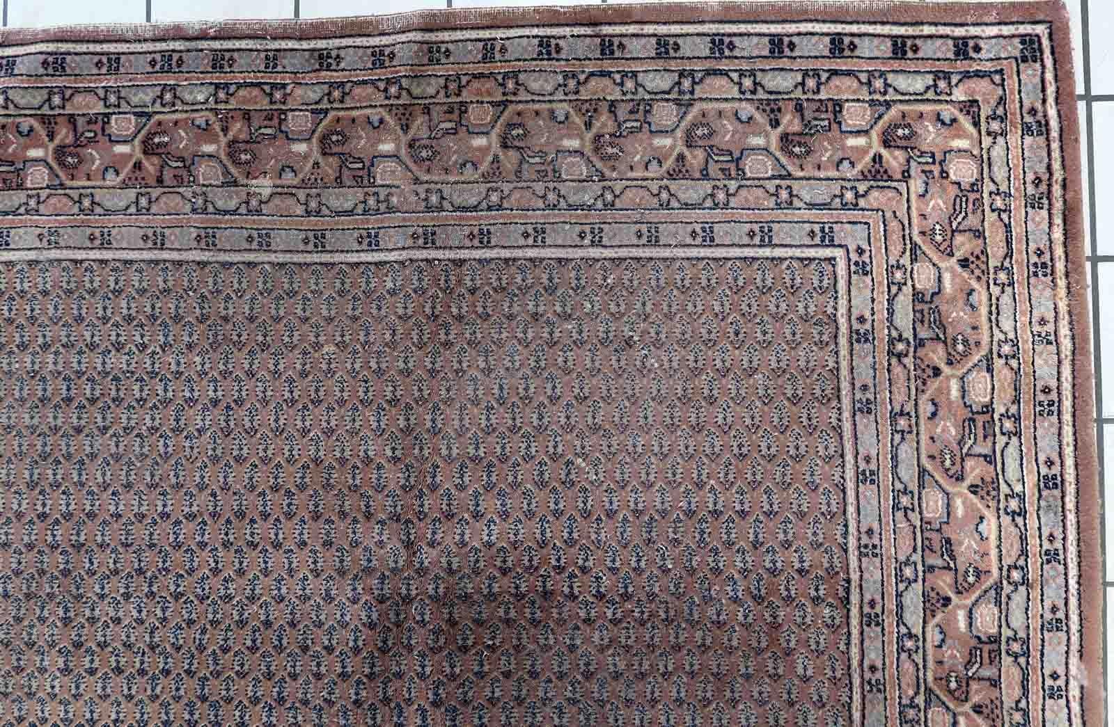 Handgefertigter indischer Seraband-Teppich, 1970er Jahre, 1C1034 im Angebot 3