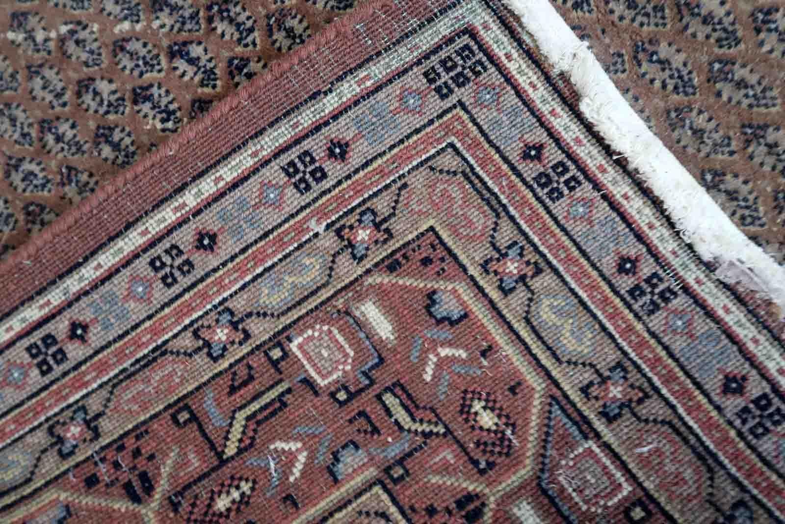 Handgefertigter indischer Seraband-Teppich, 1970er Jahre, 1C1034 (Indisch) im Angebot