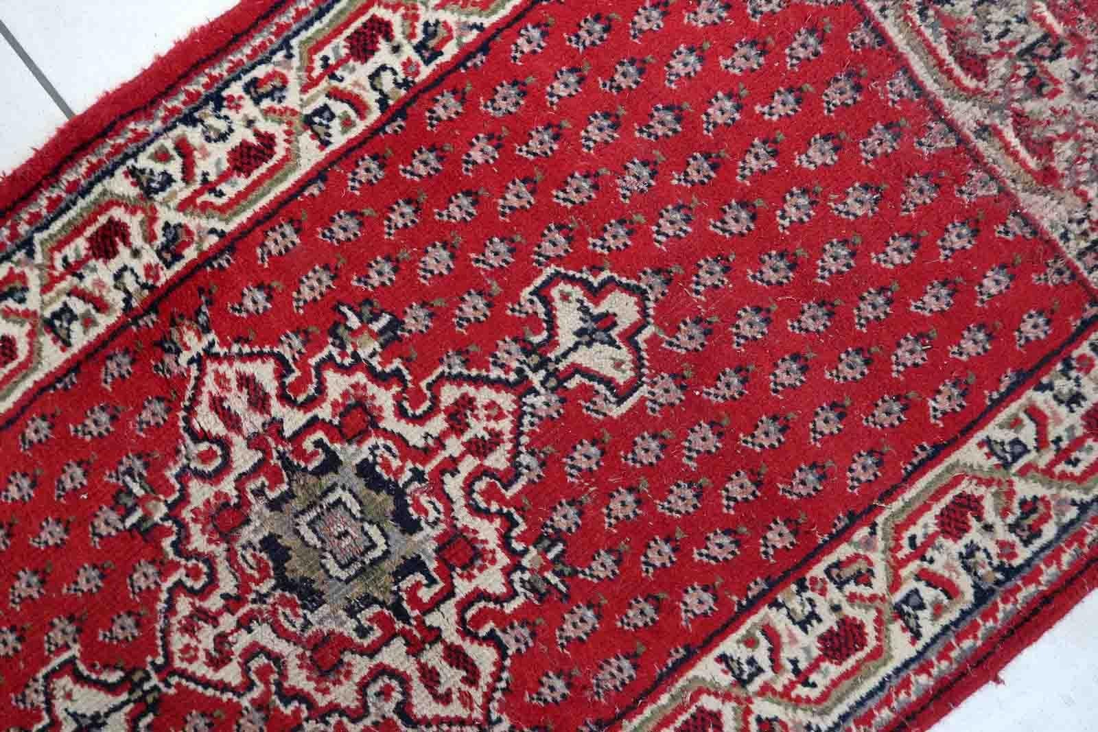 Handgefertigter indischer Seraband-Teppich, 1970er Jahre, 1C1036 im Angebot 3