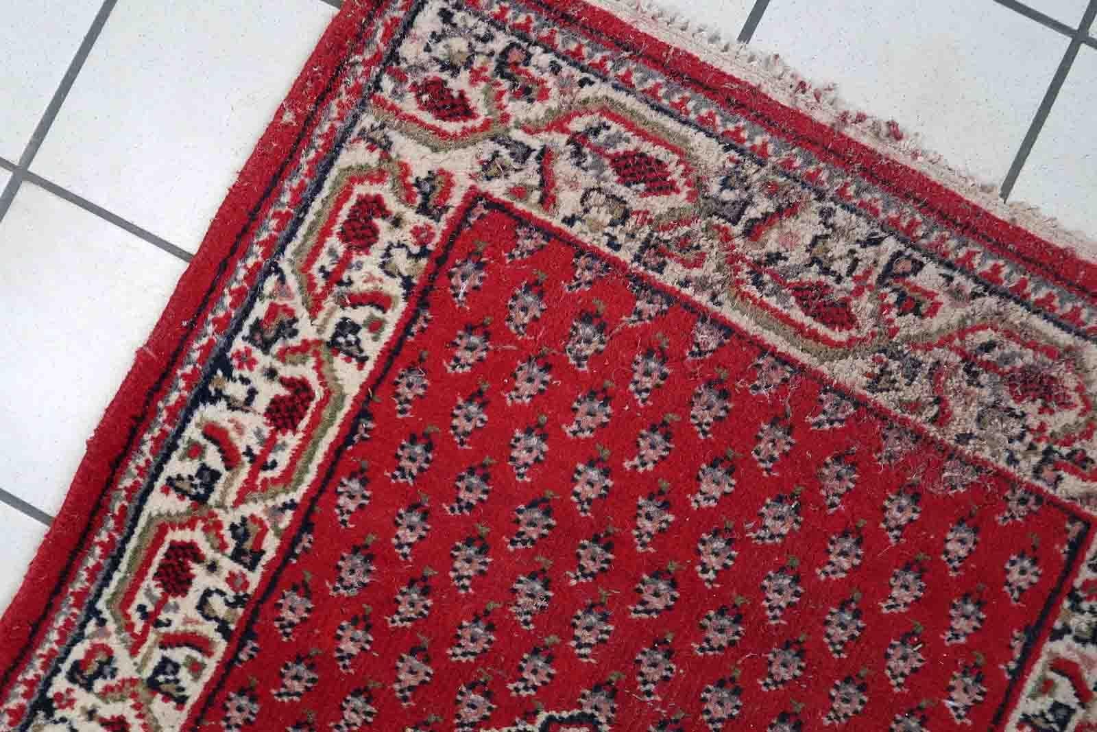 Handgefertigter indischer Seraband-Teppich, 1970er Jahre, 1C1036 im Angebot 4