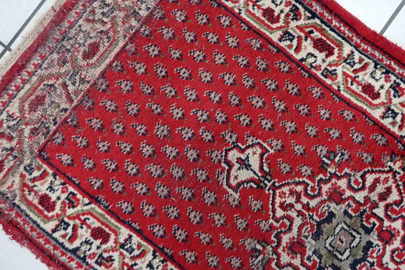 Handgefertigter indischer Seraband-Teppich, 1970er Jahre, 1C1036 im Angebot 1