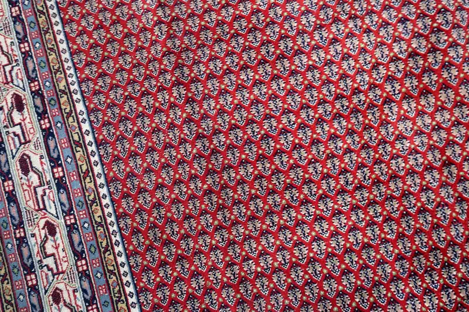 Handgefertigter indischer Seraband-Teppich, 1970er Jahre, 1C1062 (Handgeknüpft) im Angebot