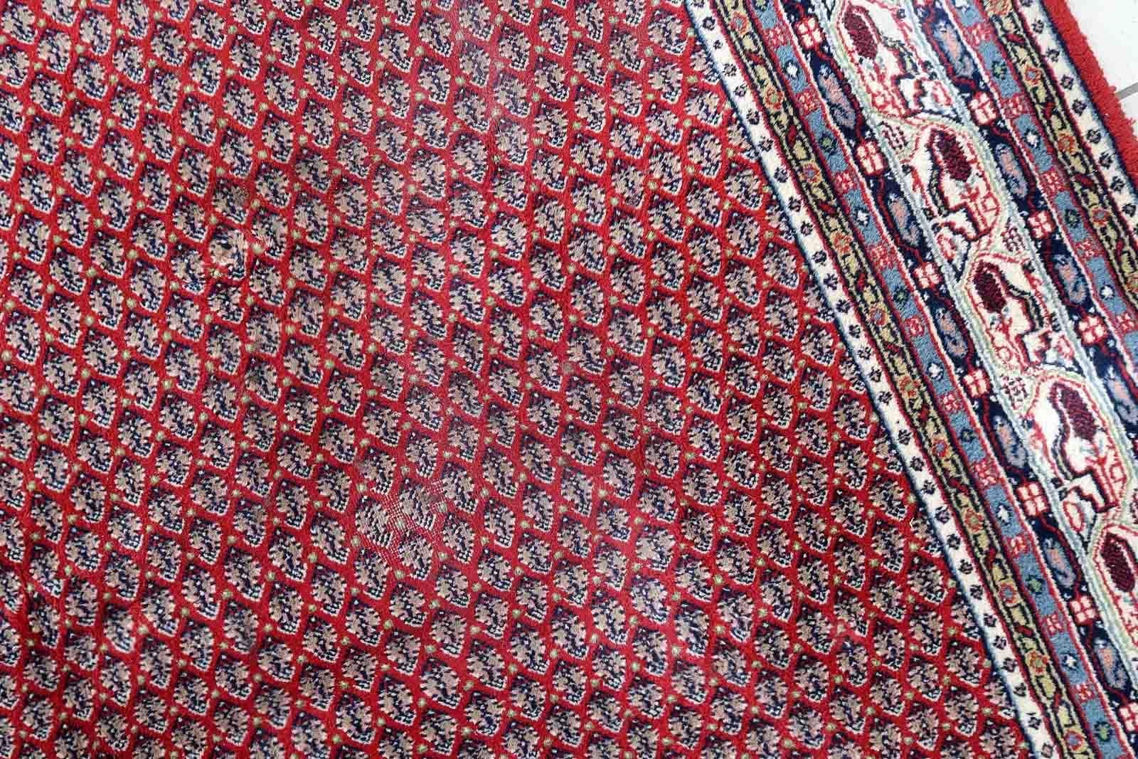 Handgefertigter indischer Seraband-Teppich, 1970er Jahre, 1C1062 (Wolle) im Angebot