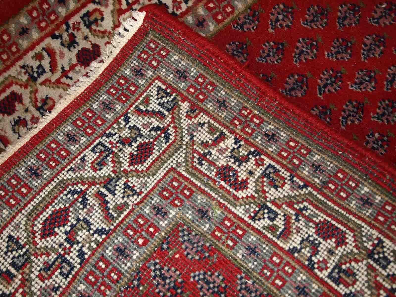 Handgefertigter indischer Seraband-Teppich, 1970er Jahre, 1C767 (Handgeknüpft) im Angebot