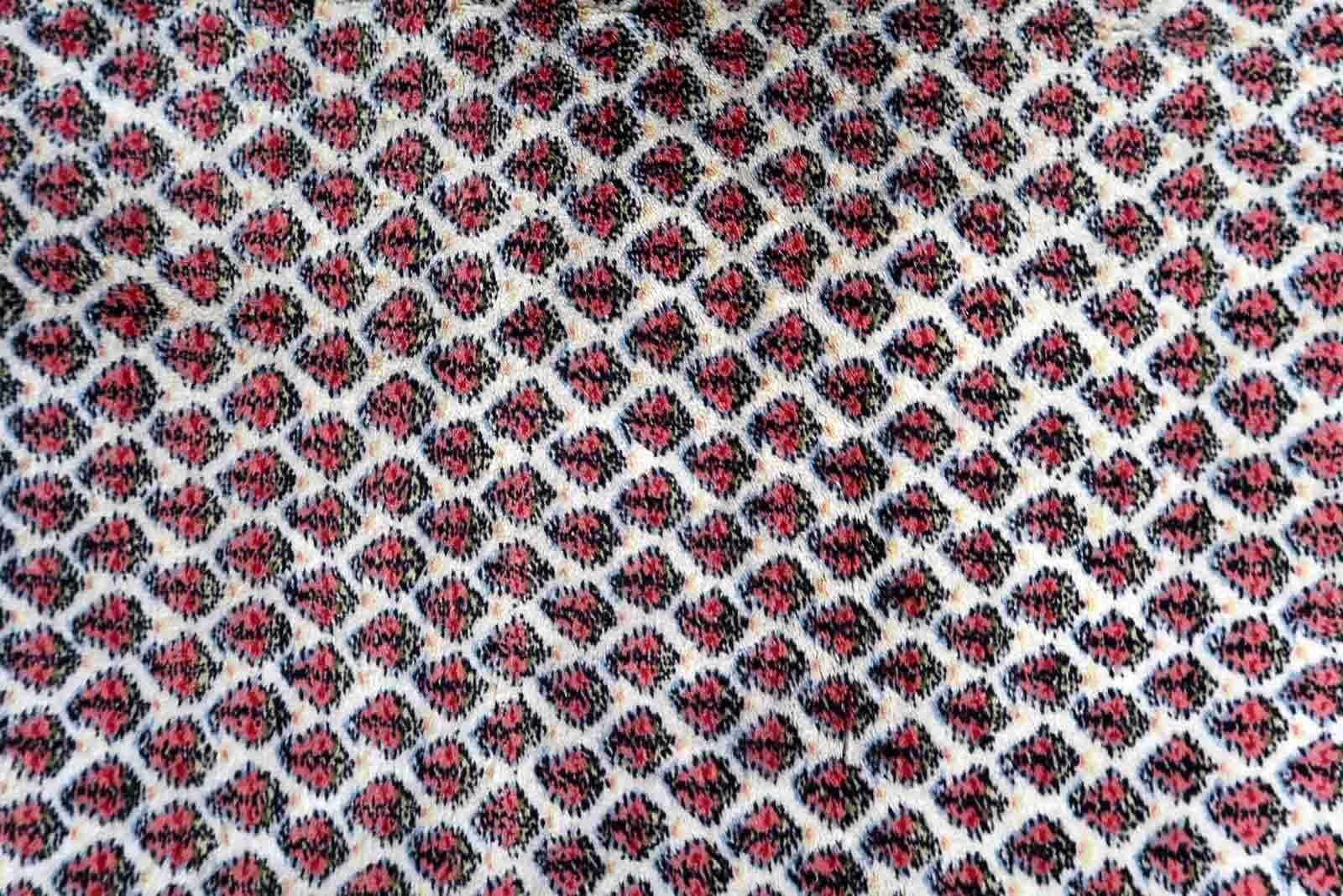 Handgefertigter indischer Serabandteppich im Vintage-Stil, 1970er Jahre, 1C859 im Angebot 1