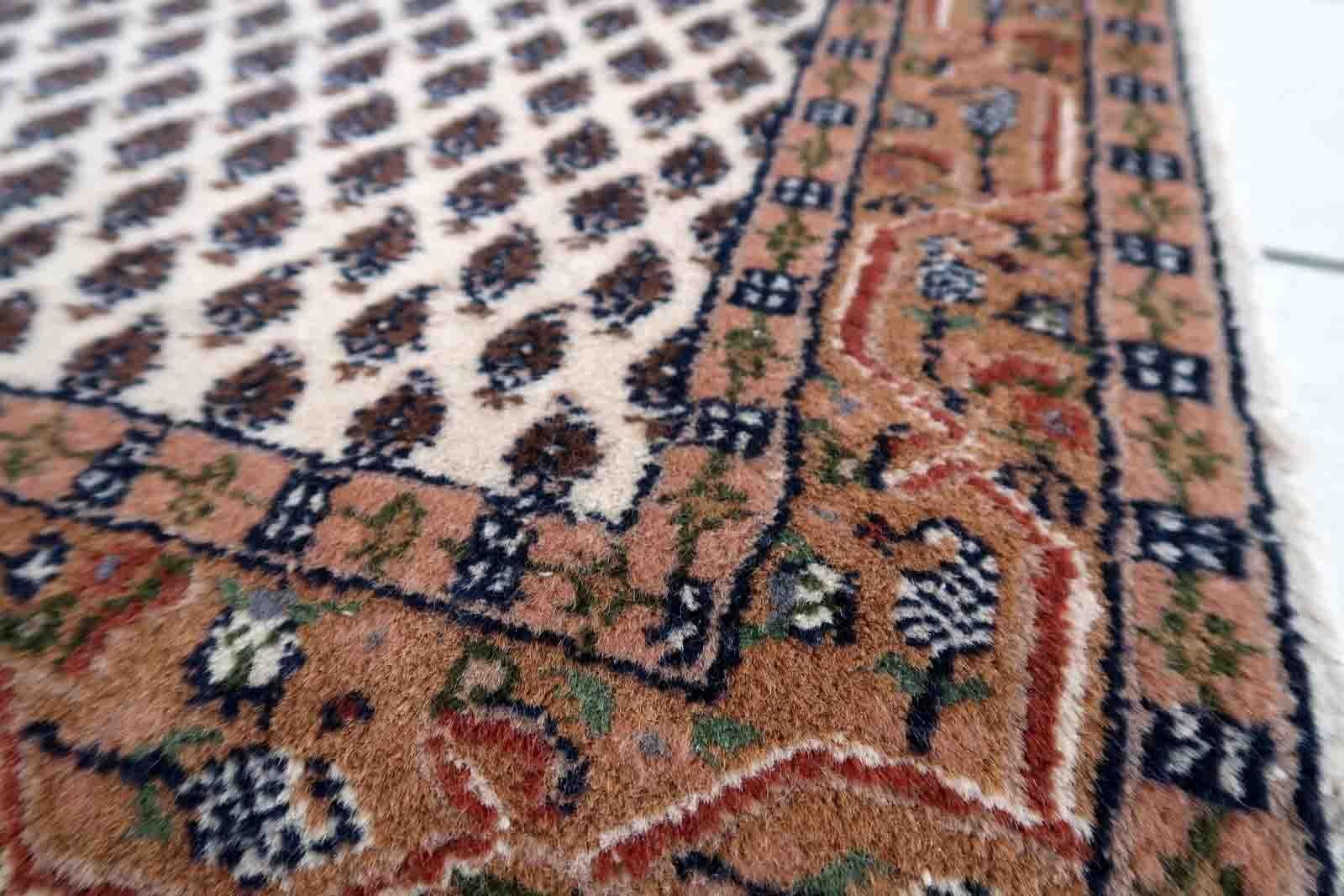 Alfombra vintage india Seraband, años 70, 1C904 en venta 5
