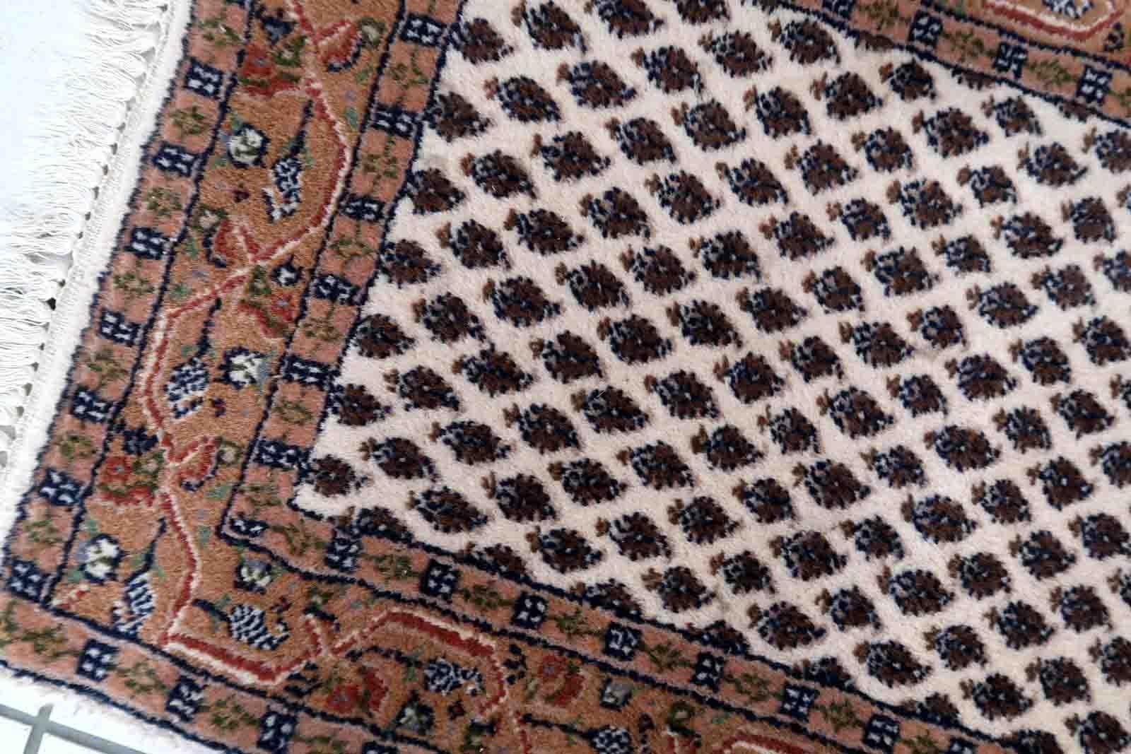 Alfombra vintage india Seraband, años 70, 1C904 Lana en venta