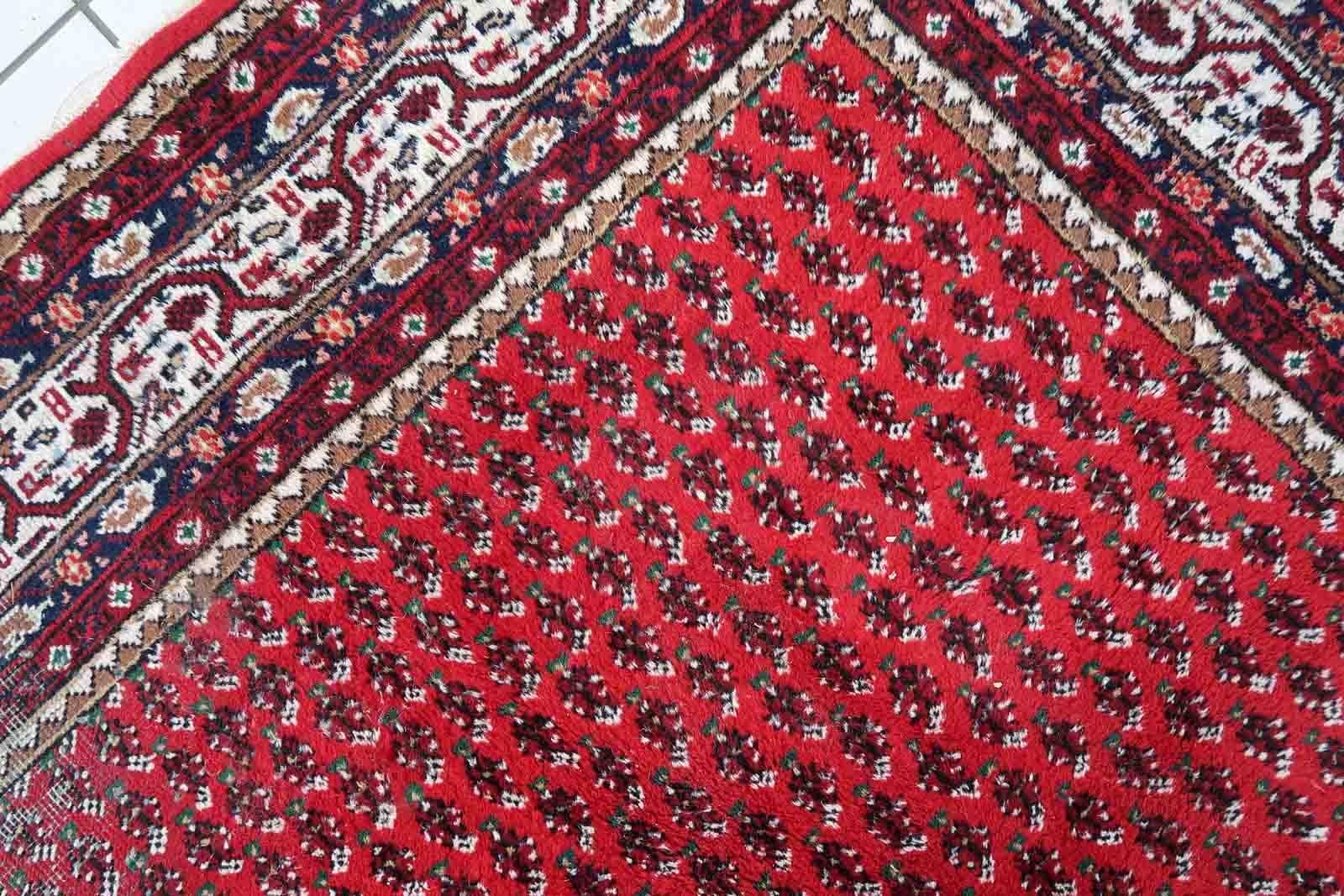 Late 20th Century Handmade Vintage Indian Seraband Rug, 1970s, 1C930 For Sale