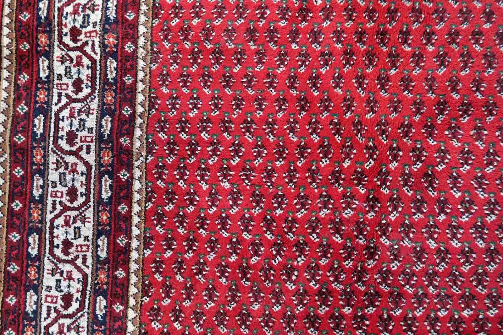 Handmade Vintage Indian Seraband Rug, 1970s, 1C930 For Sale 2