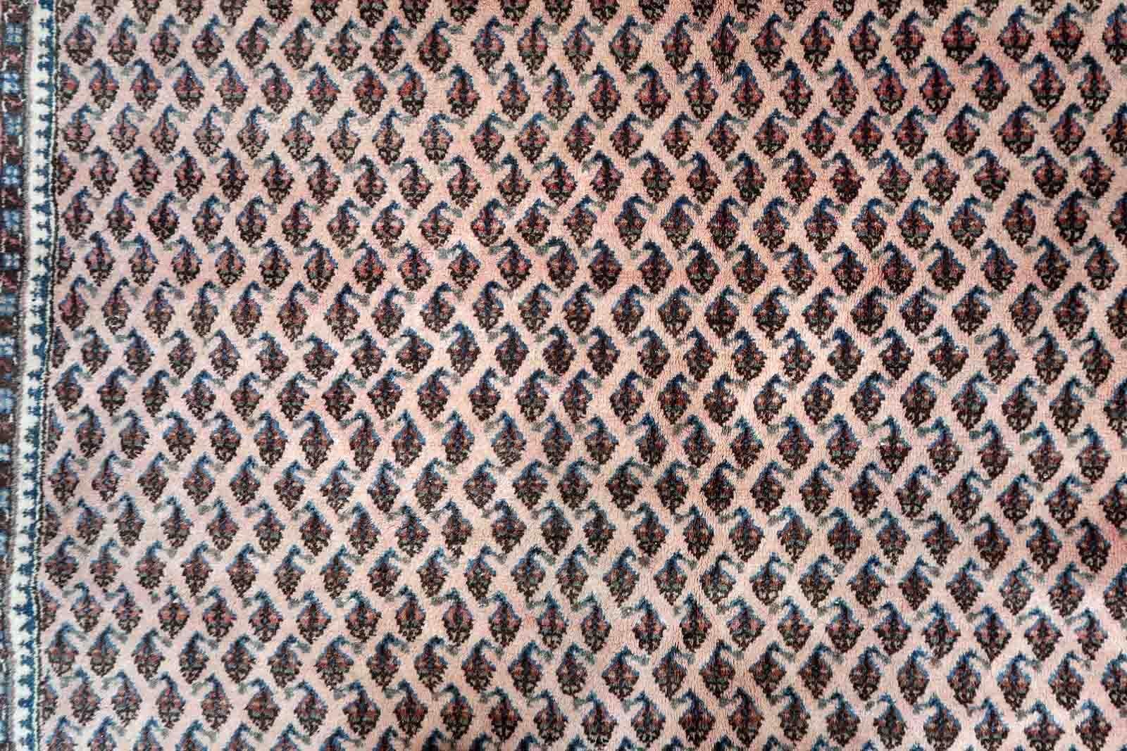 Handgefertigter indischer Seraband-Teppich, 1970er Jahre, 1C935 im Angebot 3