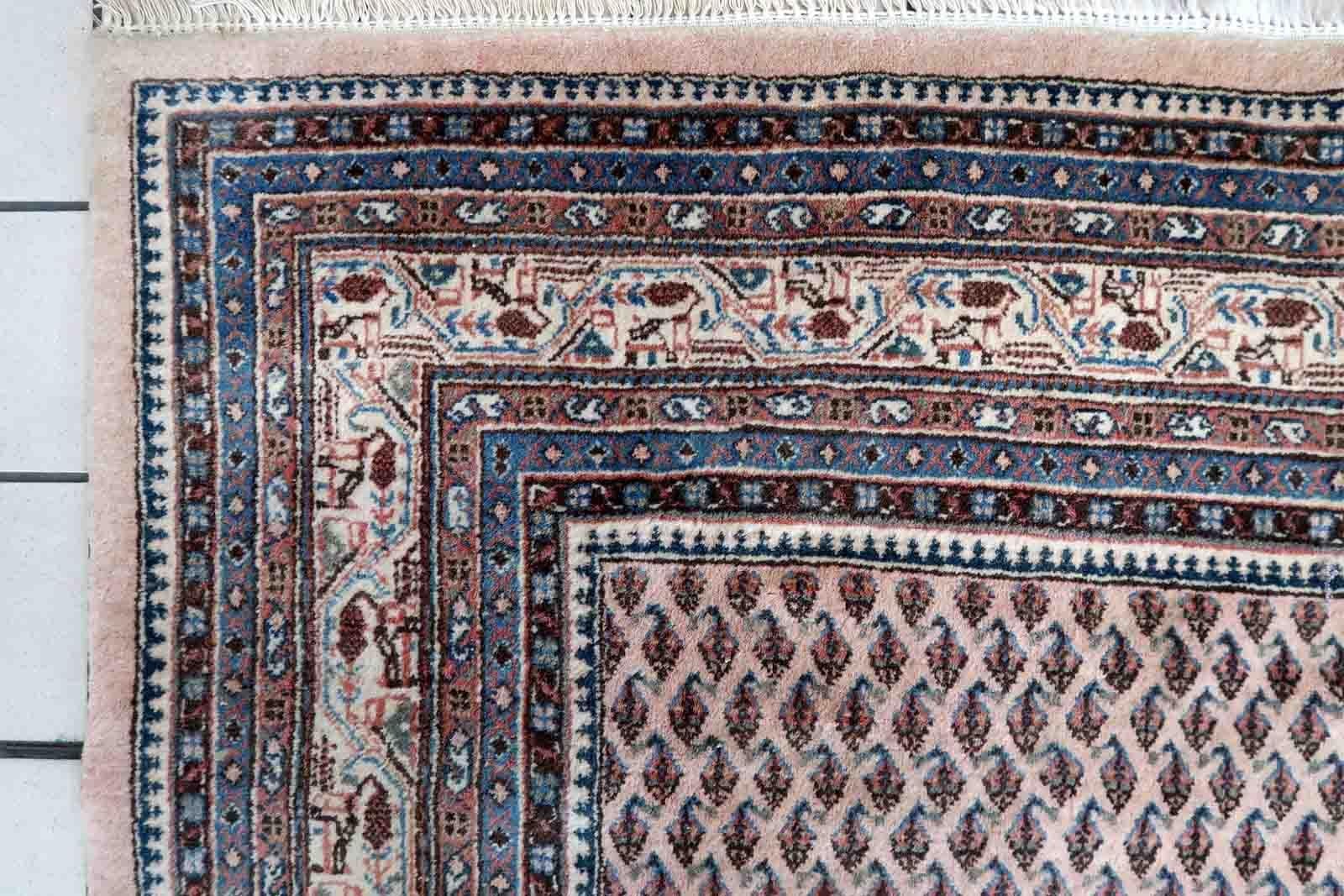 Handgefertigter indischer Seraband-Teppich, 1970er Jahre, 1C935 im Angebot 5