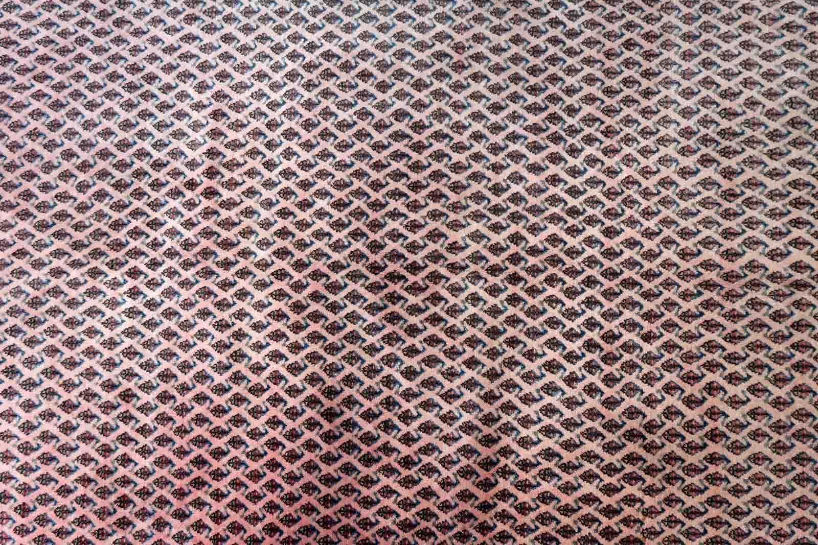 Handgefertigter indischer Seraband-Teppich, 1970er Jahre, 1C935 (Wolle) im Angebot