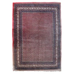 Handmade Vintage Indian Seraband Rug, 1970s, 1C935