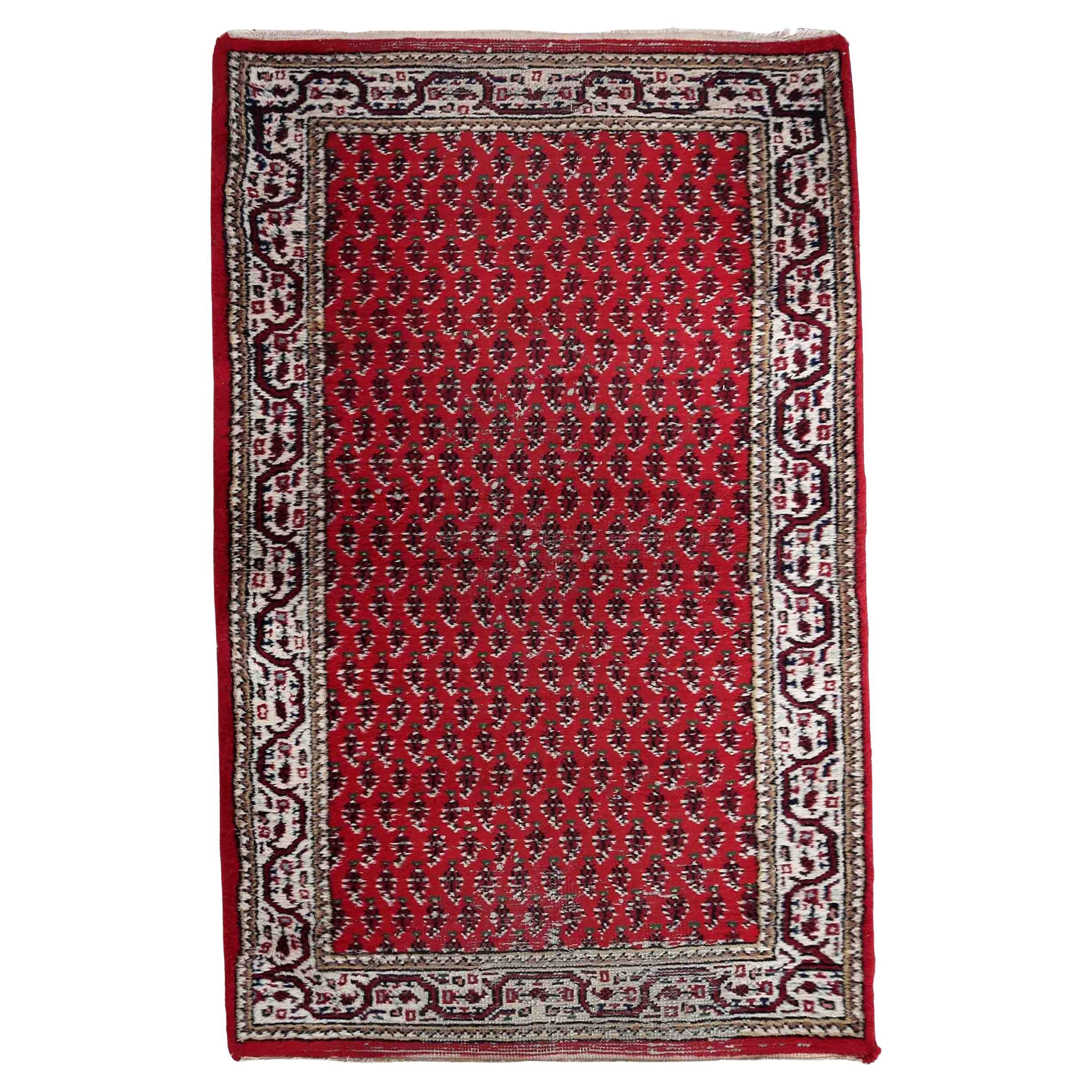 Handgefertigter indischer Seraband-Teppich, 1970er Jahre, 1C940