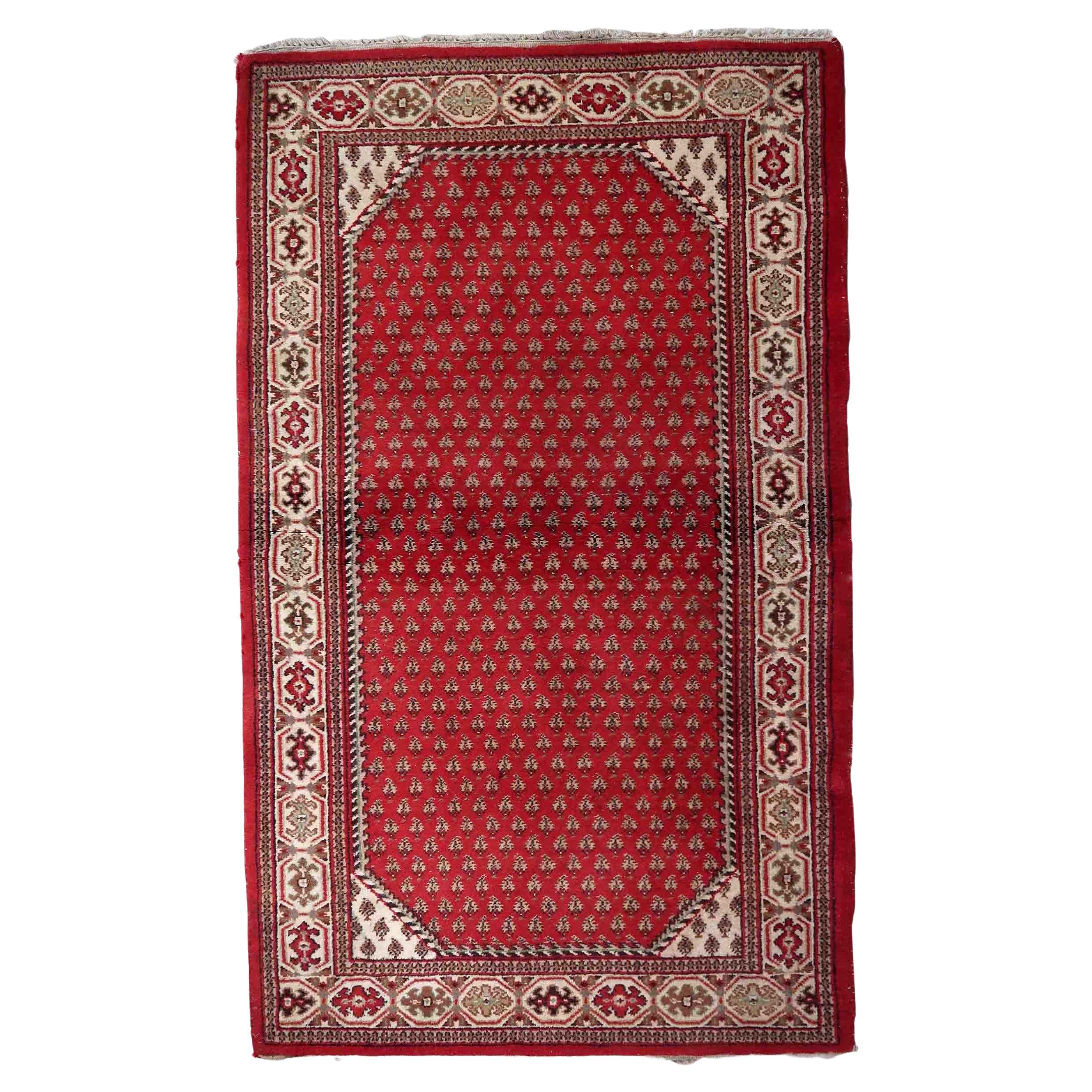 Handgefertigter indischer Seraband-Teppich, 1970er Jahre, 1C941