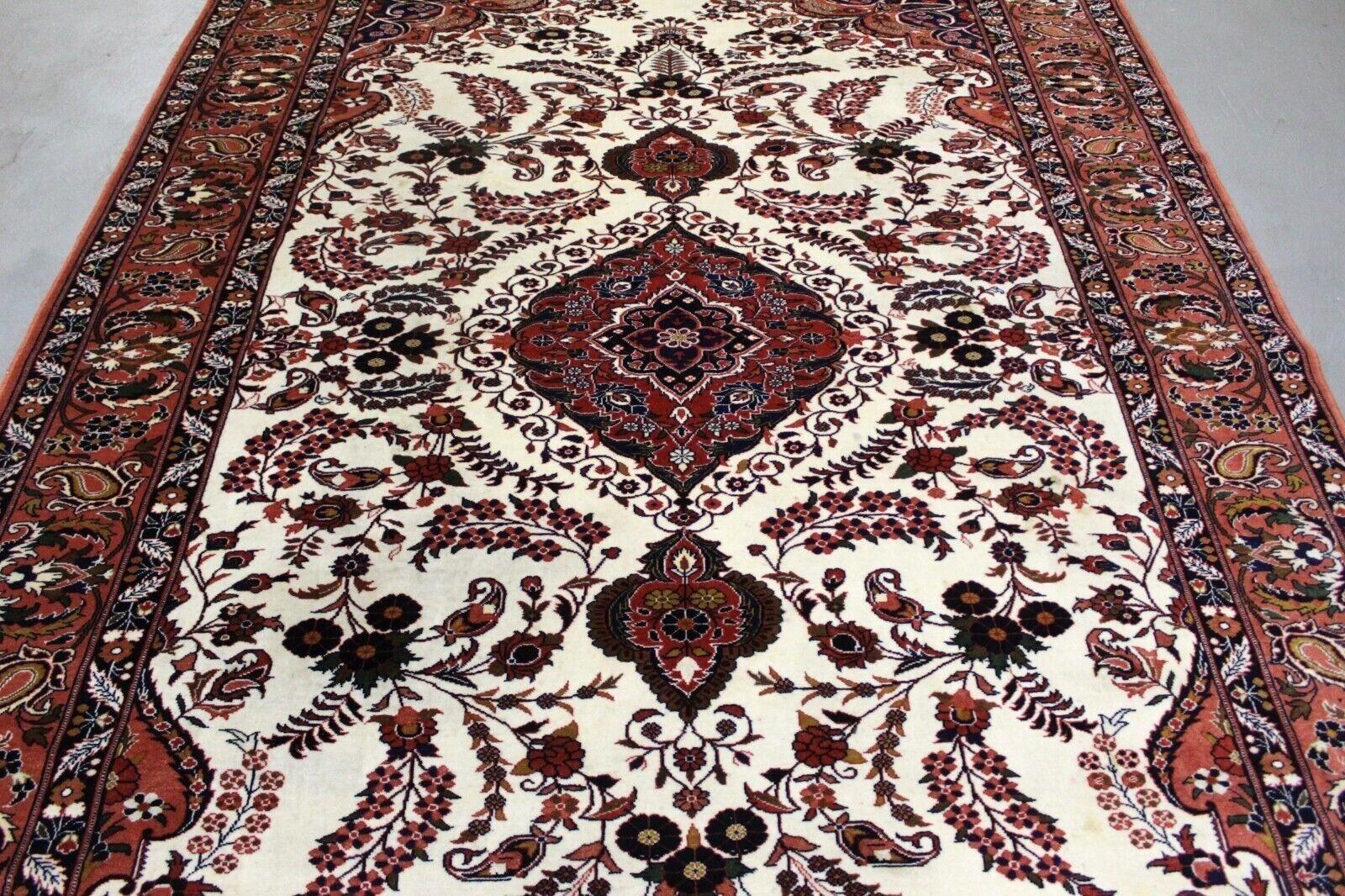Tapis Vintage indien Tabriz 6.7' x 9.10', 1970 - 1K11 en vente 3